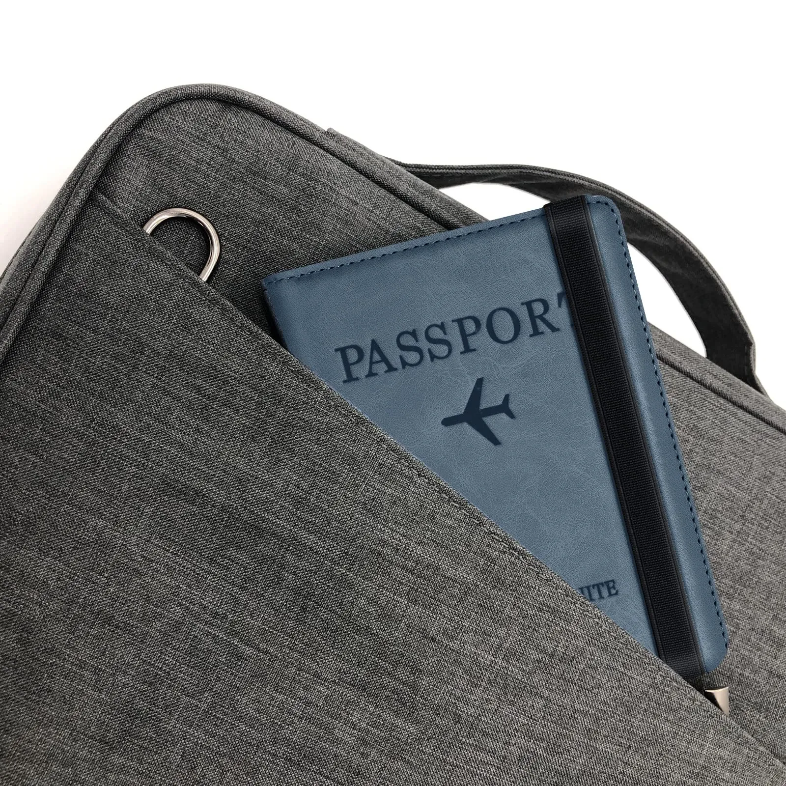Toctax Custodia per Passaporto con Blocco RFID, 150mm*110mm (Blu) - immagine 7