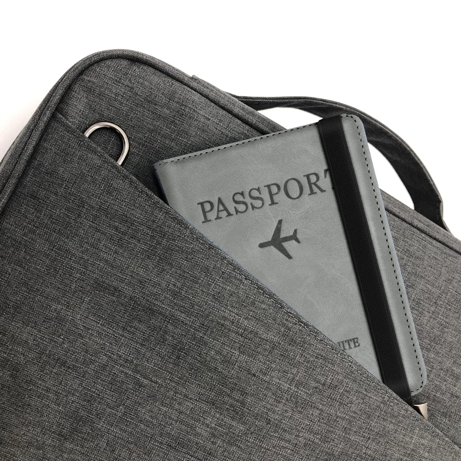 Toctax Custodia per Passaporto con Blocco RFID, Grigio - immagine 7