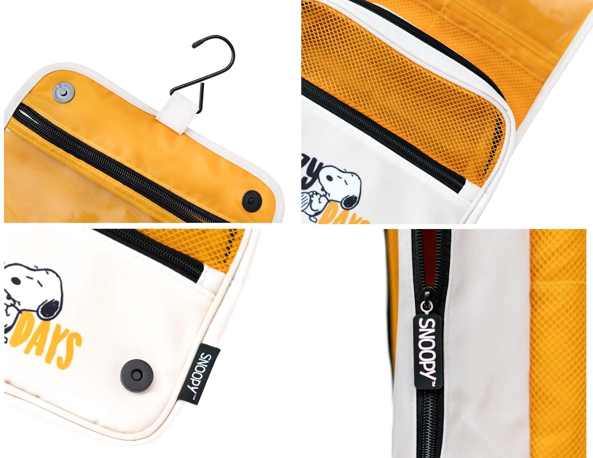 Grupo Erik Snoopy Peanuts Beauty Case da Viaggio Organizer Trucchi - immagine 3