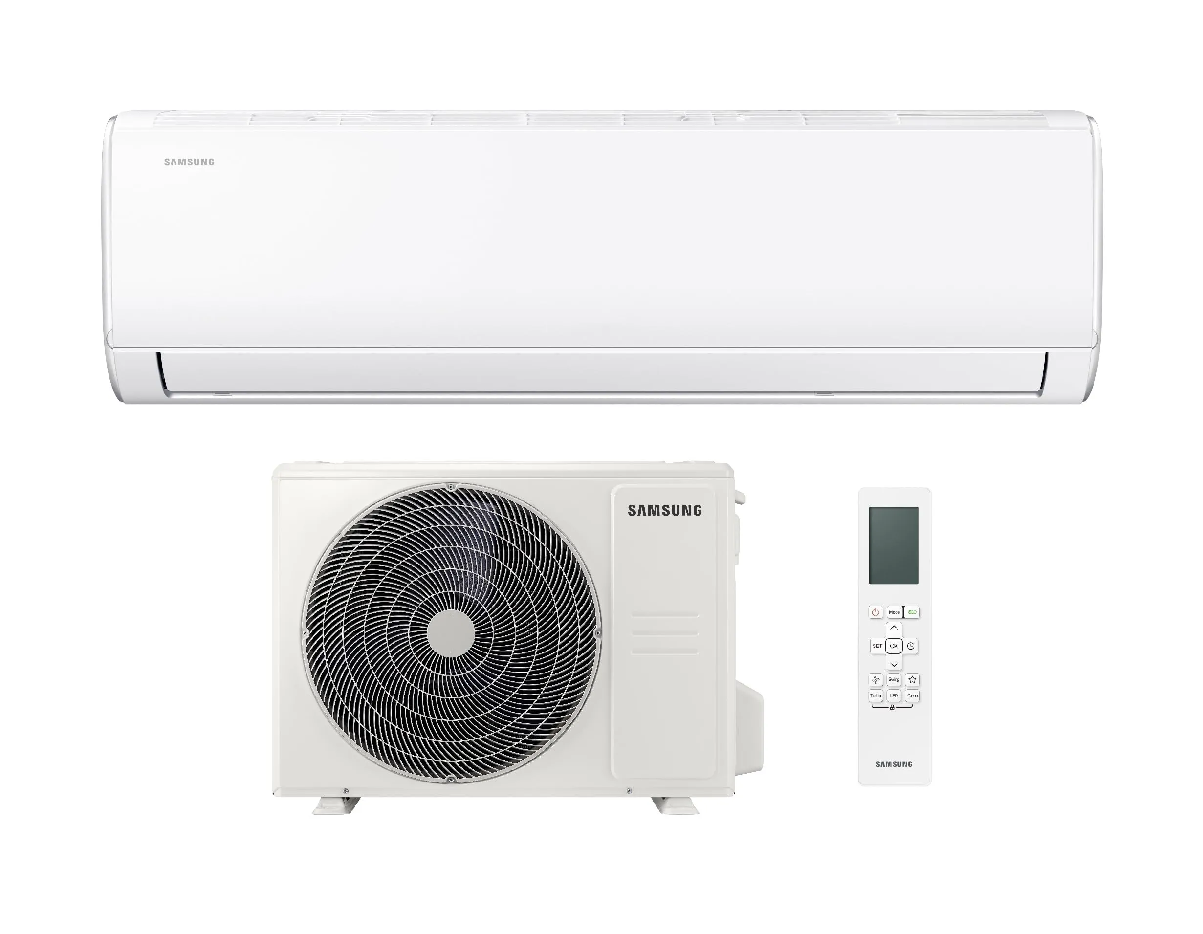 Samsung AR30 Panarea Climatizzatore Monosplit Pompa di Calore 24000 BTU Versione 2026 Wi-Fi F-AR24ARH Bianco - immagine 1