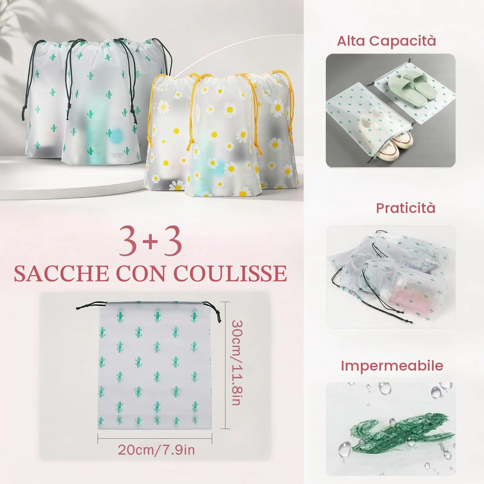ZOVRIXIA Organizer Valigia Set 15 Pezzi, Packing Cubes e Divisori Accessori Viaggio - immagine 4