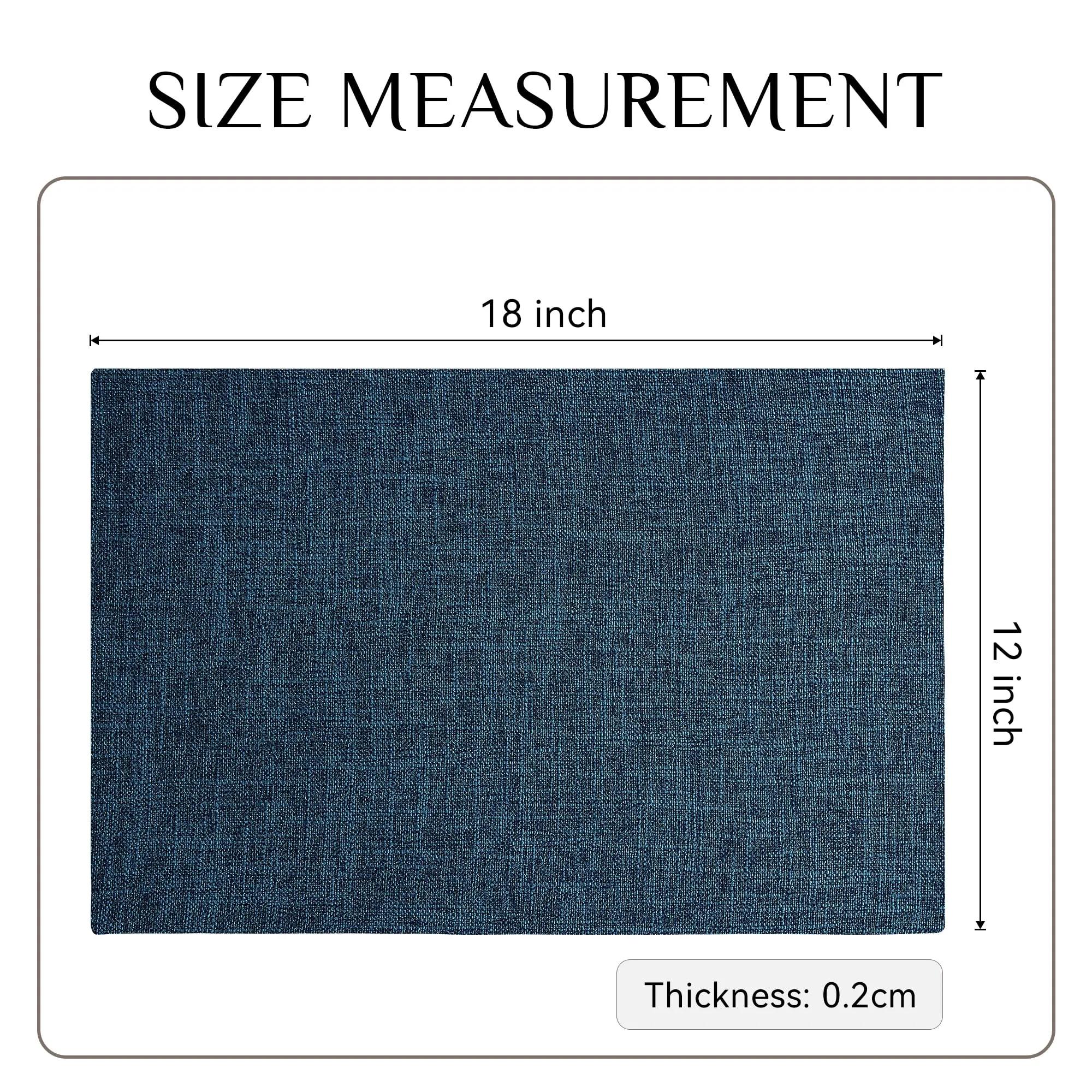 Softalker Tovagliette in finto lino, set di 4, 30,5 x 45,7 cm - immagine 6