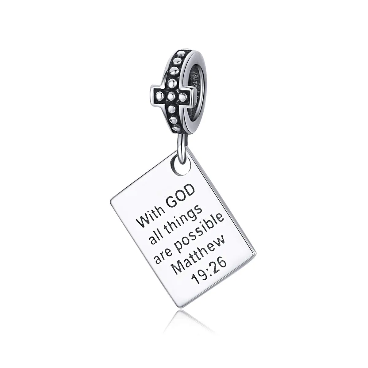 NINGAN Ciondolo della Bibbia in Argento Sterling 925 per Collana e Braccialetto da Donna - immagine 1