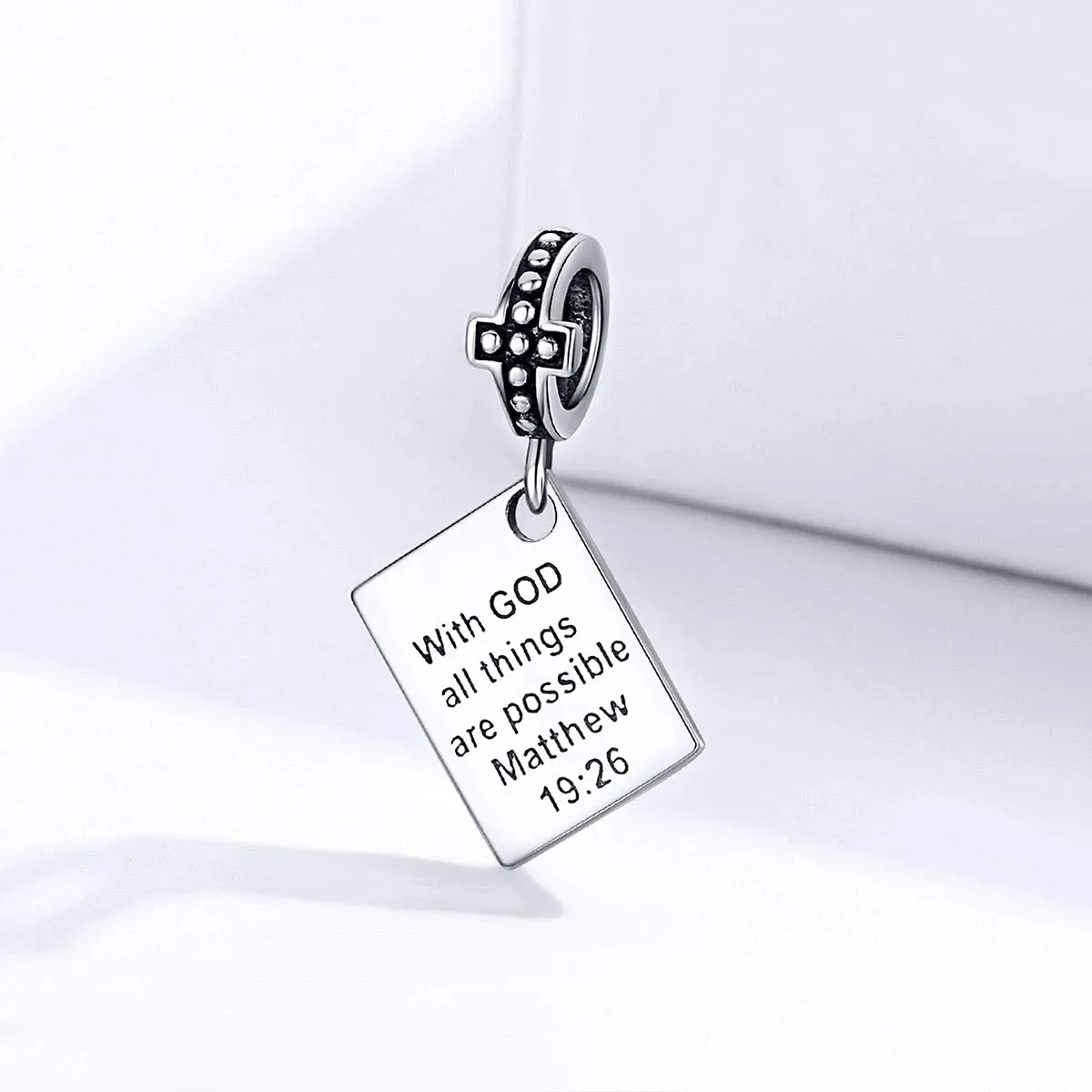 NINGAN Ciondolo della Bibbia in Argento Sterling 925 per Collana e Braccialetto da Donna - immagine 4