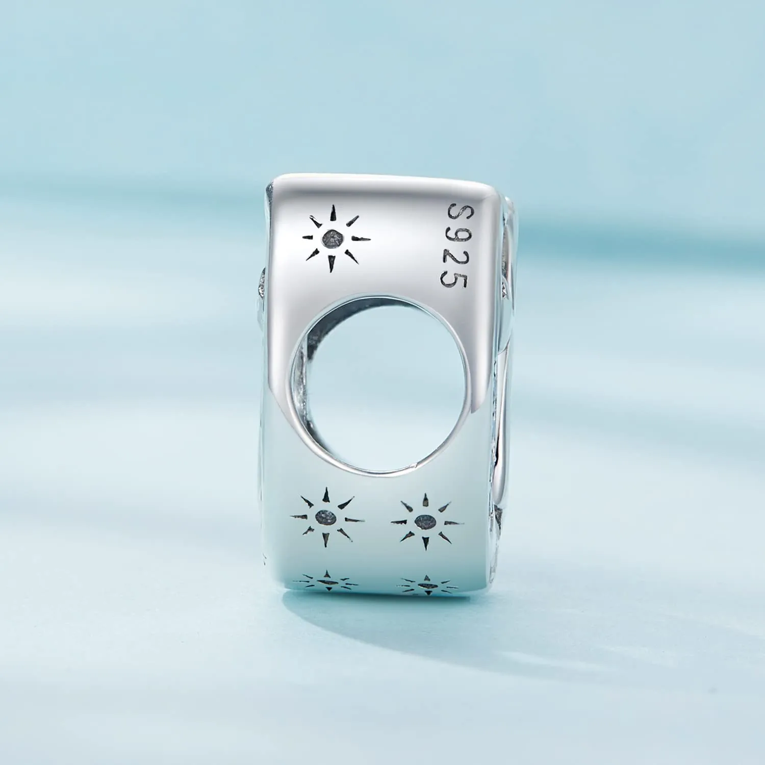 NINGAN Croce in Argento 925 Perlina Charm Religioso per Bracciale e Collana Donna - immagine 3