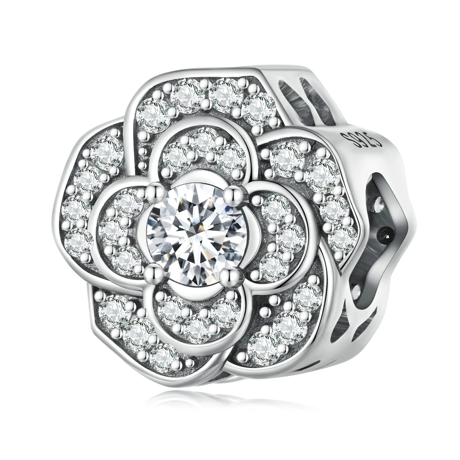NINGAN Amelia 925 Argento Sterling Ciondolo Charms con Zirconia per Collana e Bracciale - immagine 1