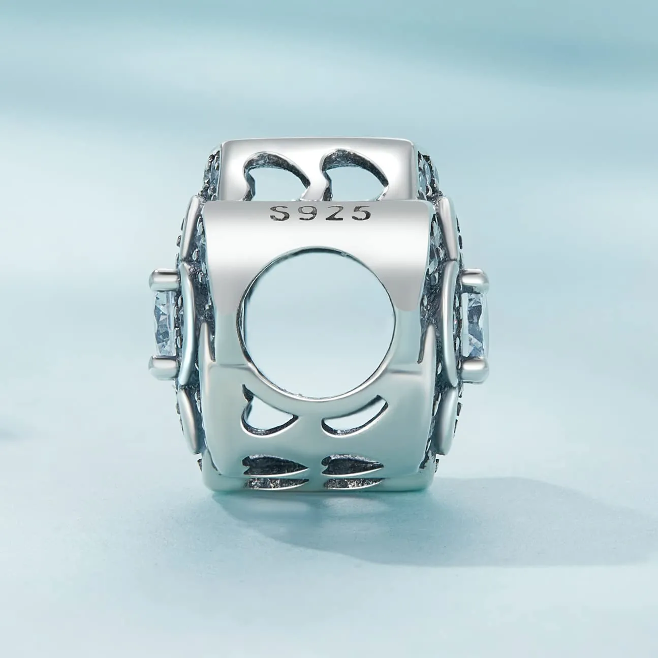 NINGAN Amelia 925 Argento Sterling Ciondolo Charms con Zirconia per Collana e Bracciale - immagine 5
