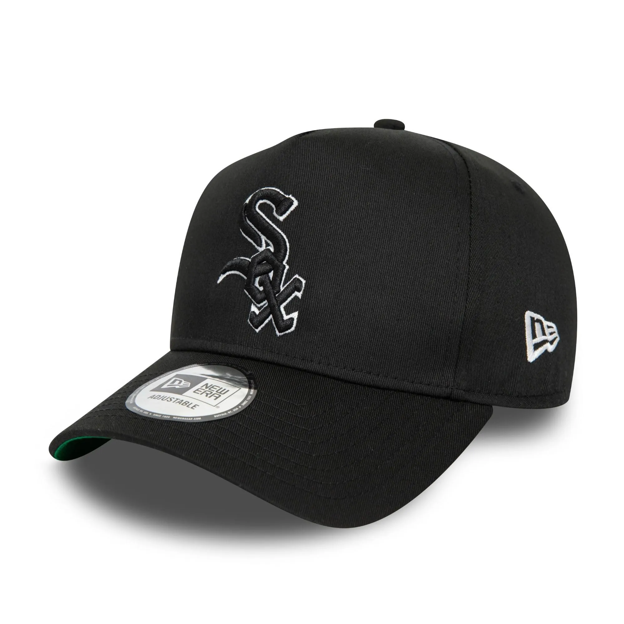 New Era Chicago White Sox E-Frame Snapback Cap MLB Baseball Black - One Size - immagine 1