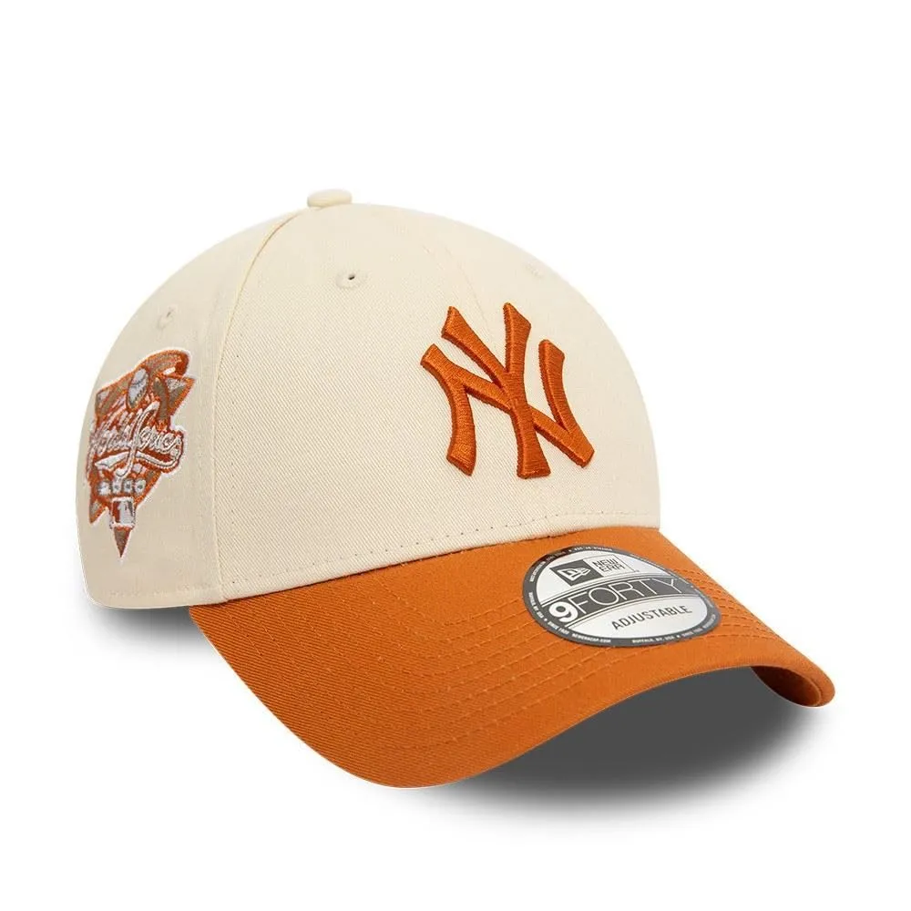 New Era New York Yankees MLB 9Forty Cap World Series 2000 - Beige Braun - One Size - immagine 1