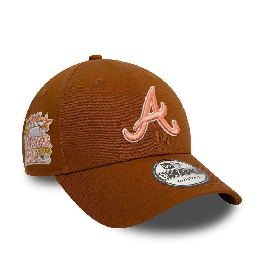 New Era Atlanta Braves All Star Game 2000 9Forty Adjustable Baseball Cap - Brown - One Size - immagine 1