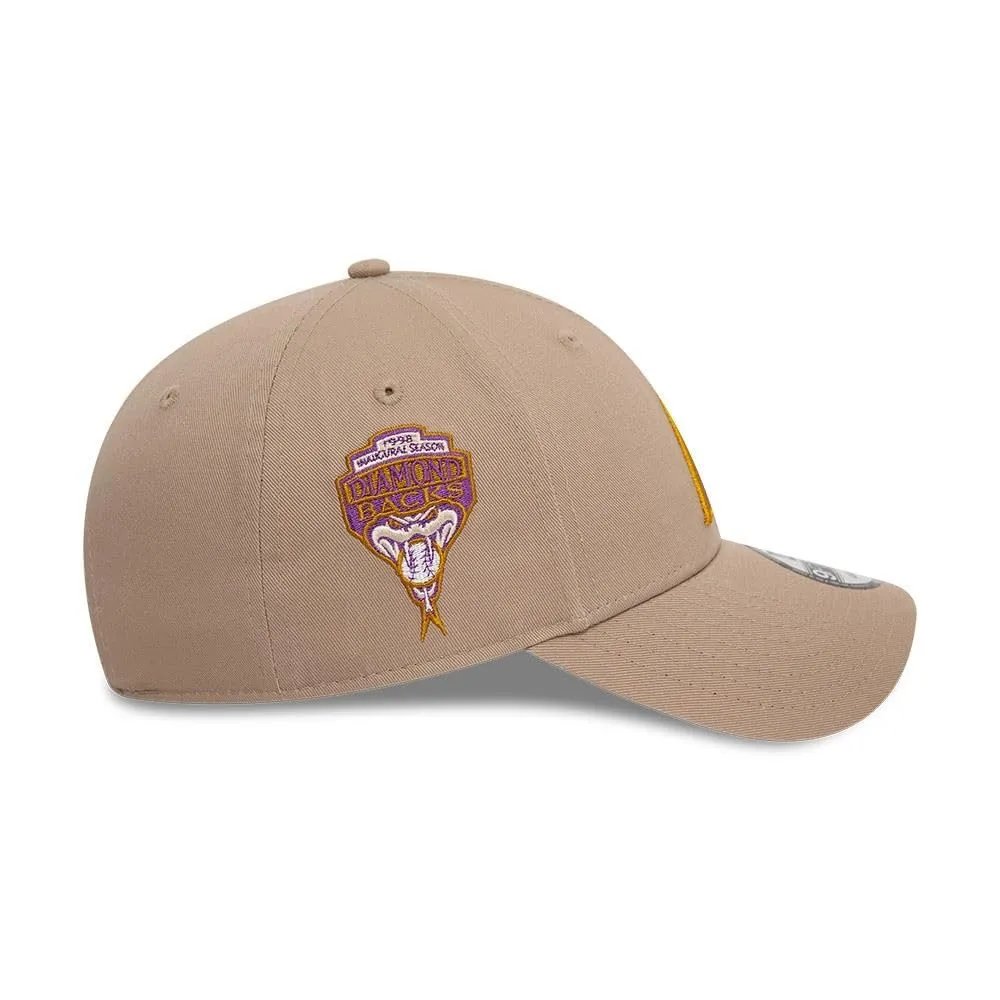 New Era Arizona Diamondbacks MLB 9Forty Strapback Baseball Cap - Beige - immagine 7