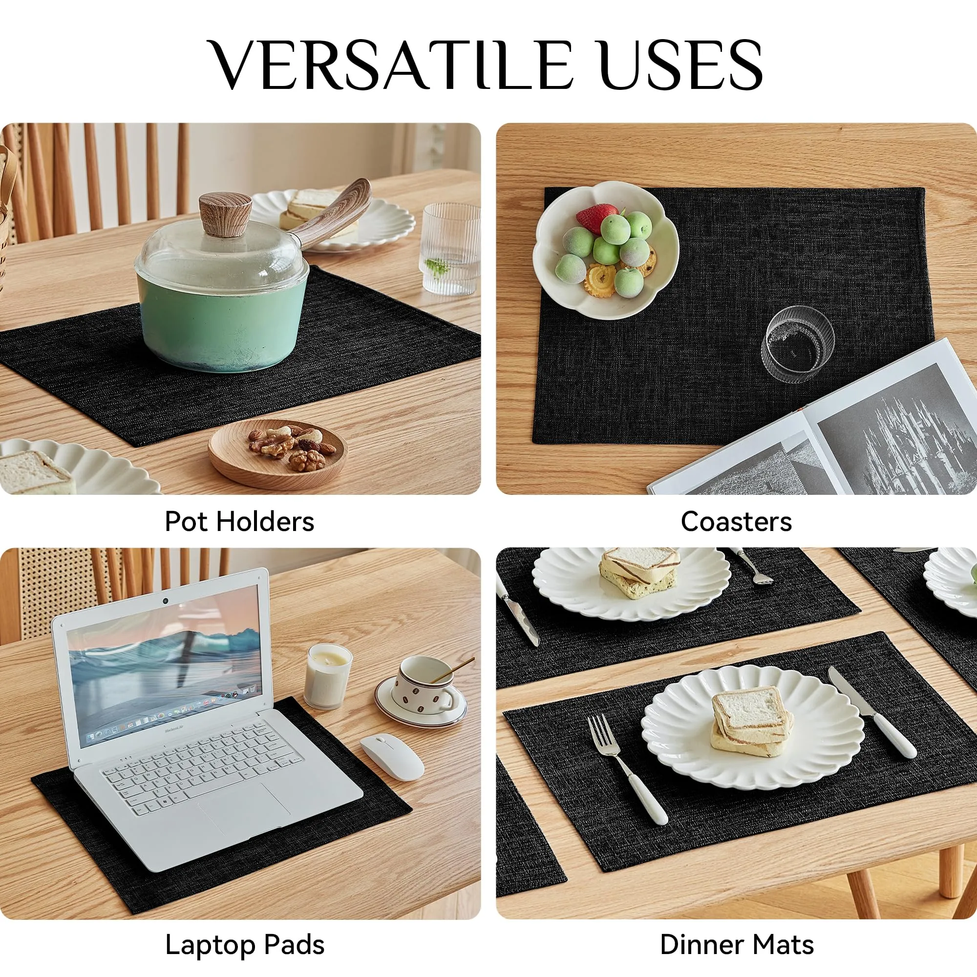 Softalker Tovagliette in Finta Lino, Set di 4, 30,5 x 45,7 cm - immagine 5