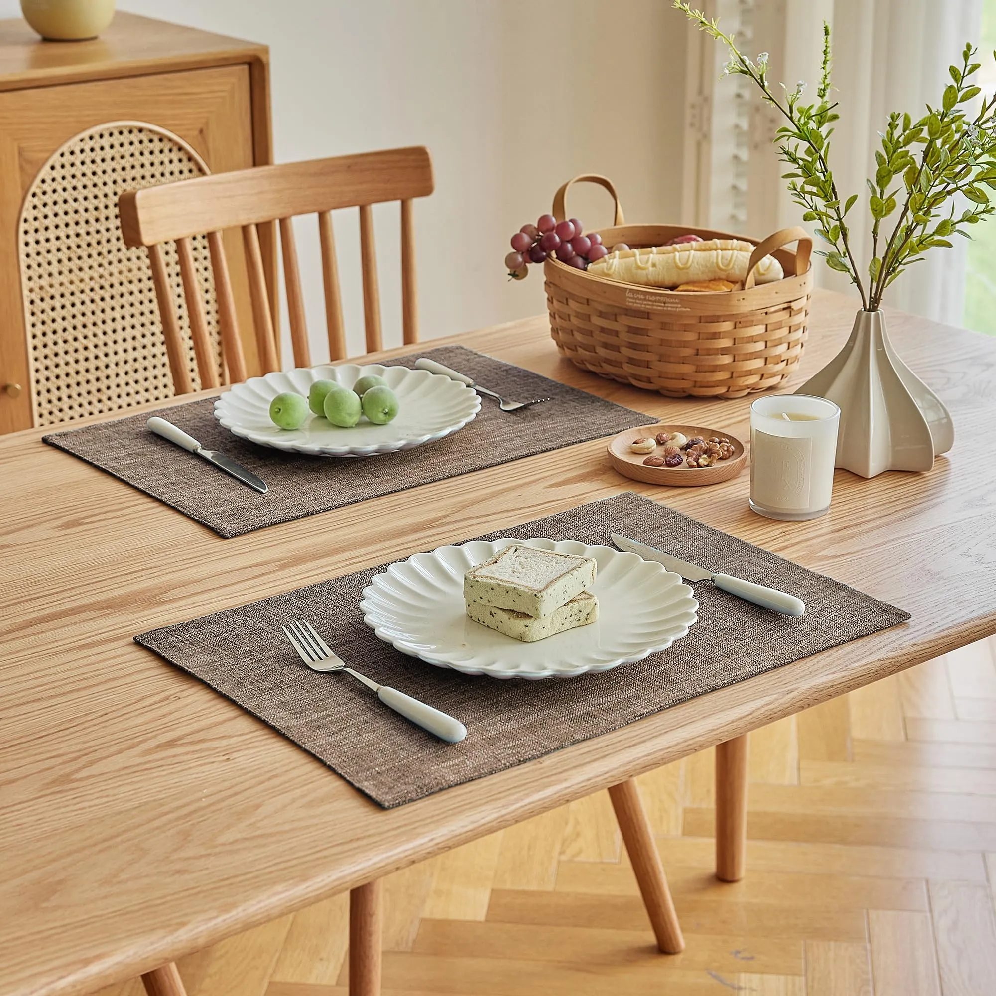 Softalker Set di 4 tovagliette in finto lino, 30,5 x 45,7 cm - immagine 2