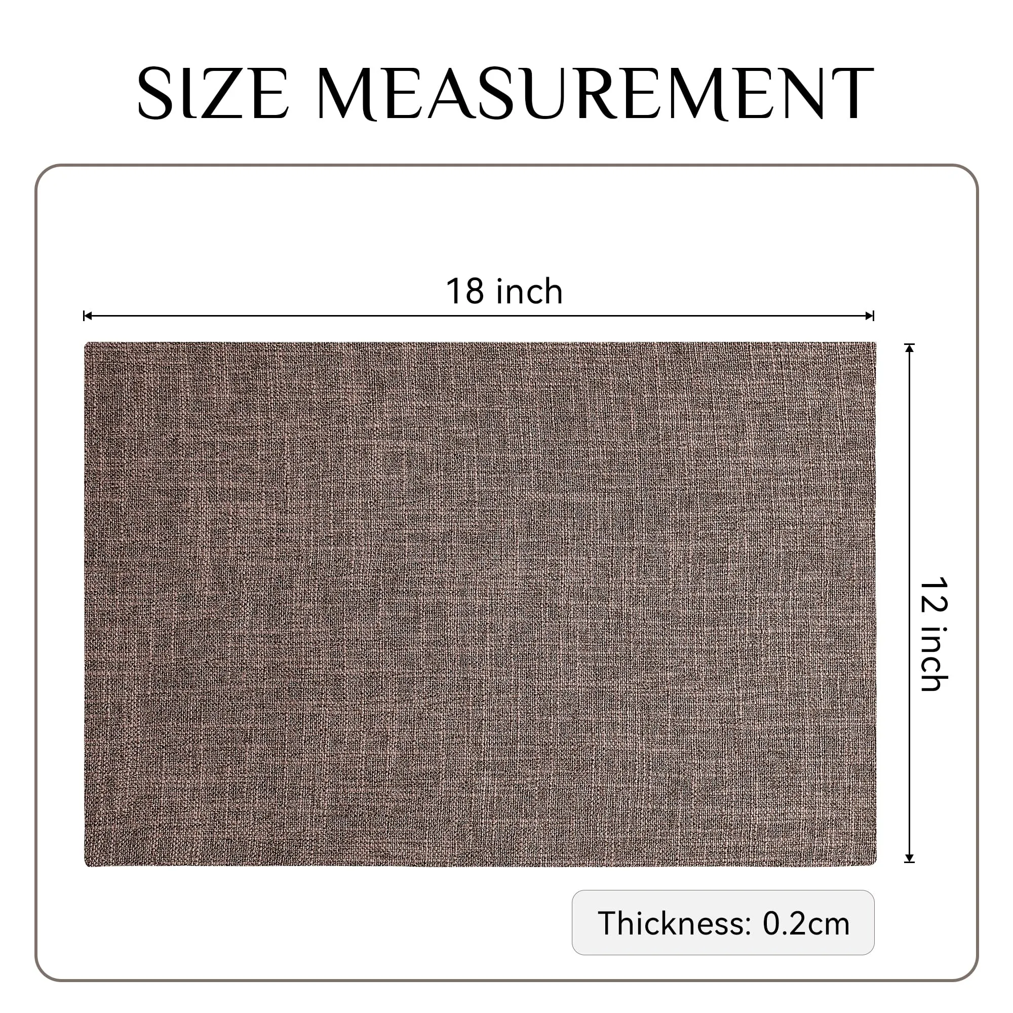 Softalker Set di 4 tovagliette in finto lino, 30,5 x 45,7 cm - immagine 6