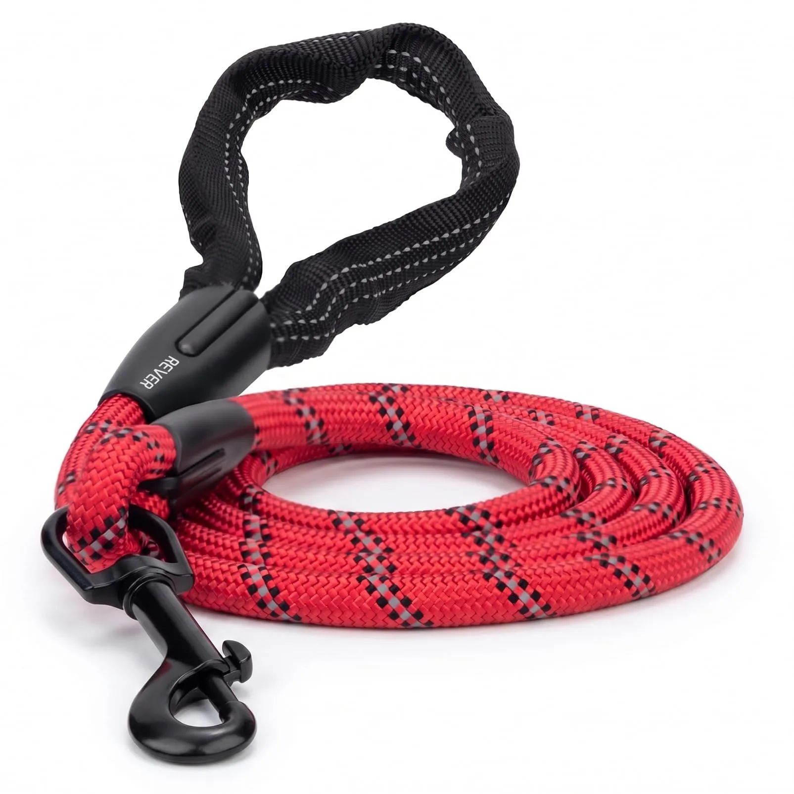 REVER Guinzaglio per Cani in Nylon, 150cm, Rosso - immagine 1