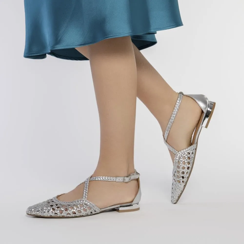 Gioseppo Balletto Piatto Donna, Argento, 37 EU - immagine 2