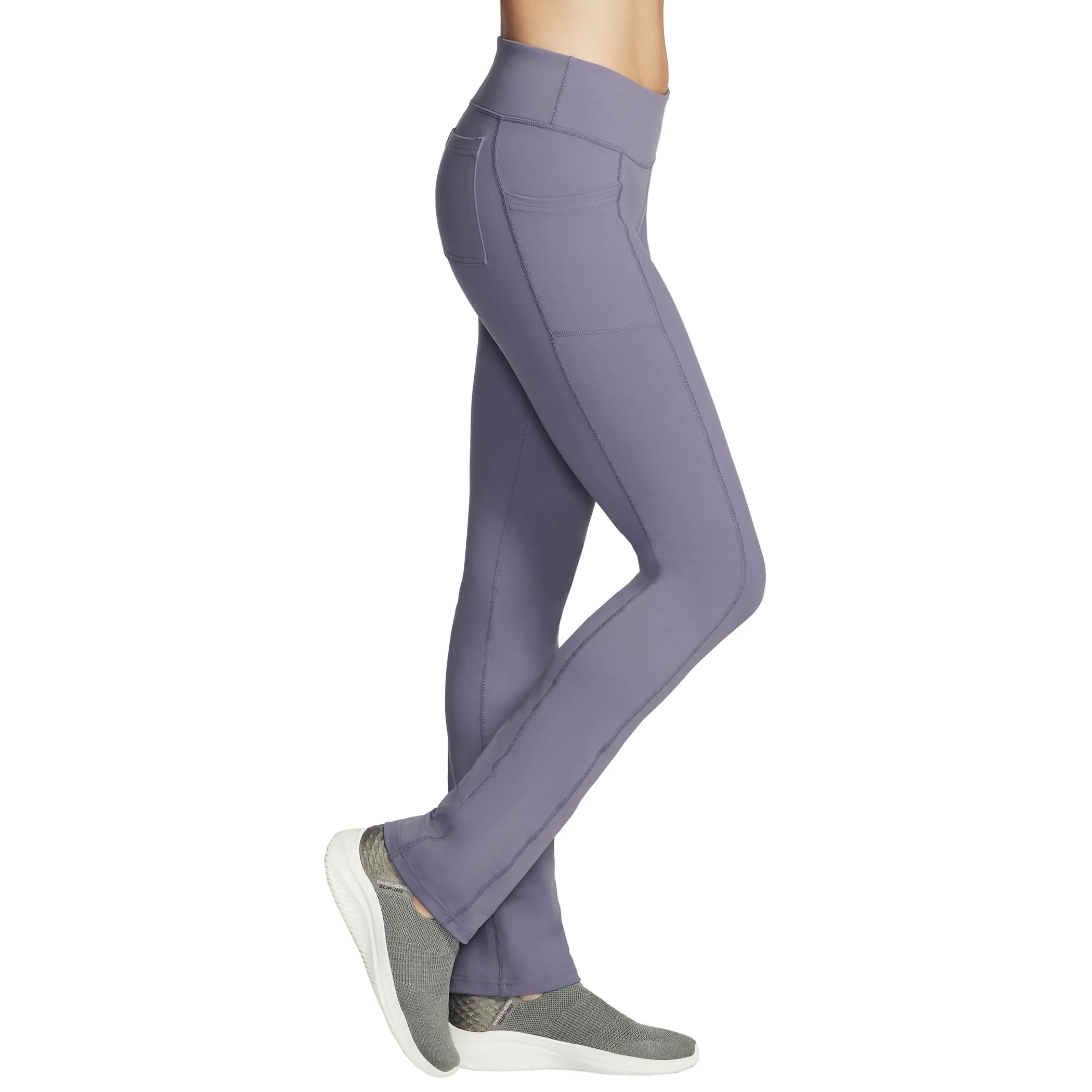 Skechers Go Walk OG Pantaloni da Donna a Vita Media, Greystone, L - immagine 2