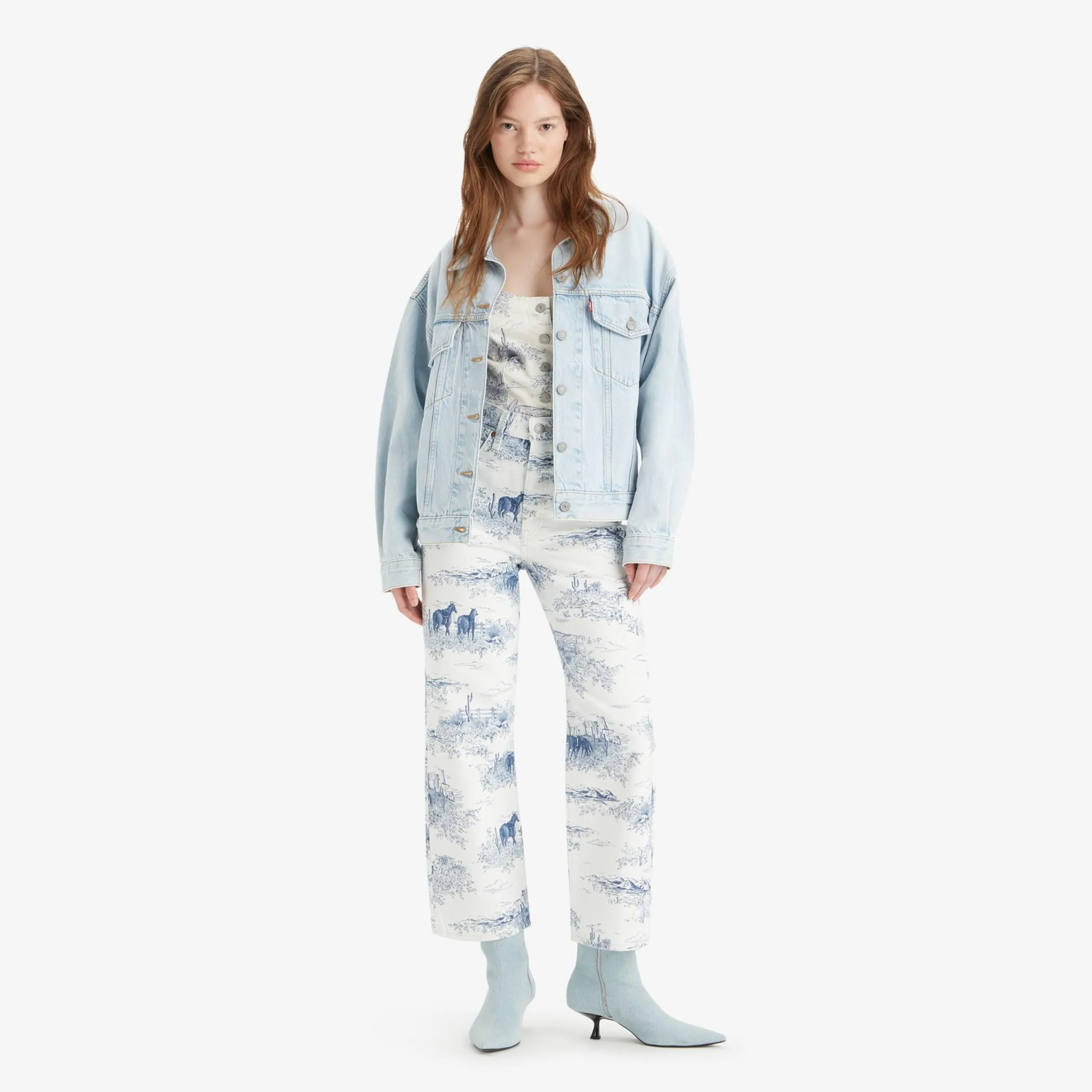 Levi's Ribcage Straight Ankle Jeans, Western Toille, 26W / 29L - immagine 2