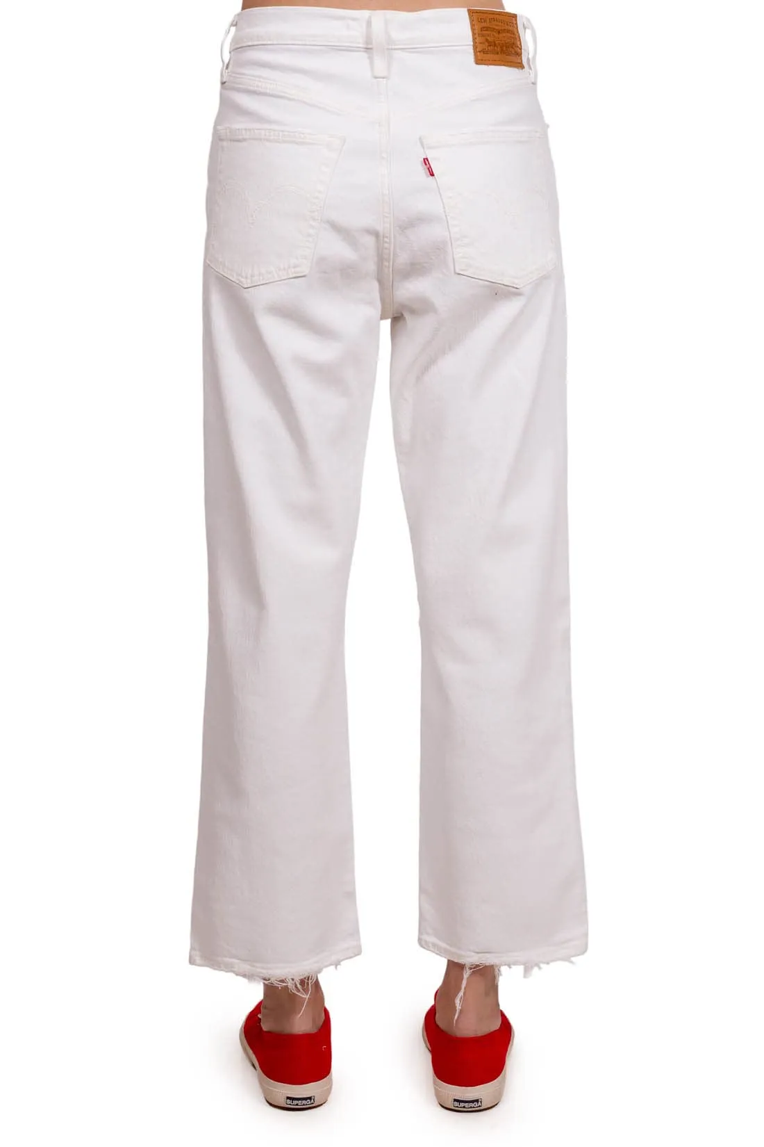 Levi's Ribcage Straight Ankle Jeans, Cloud Over, 29W / 29L - immagine 2