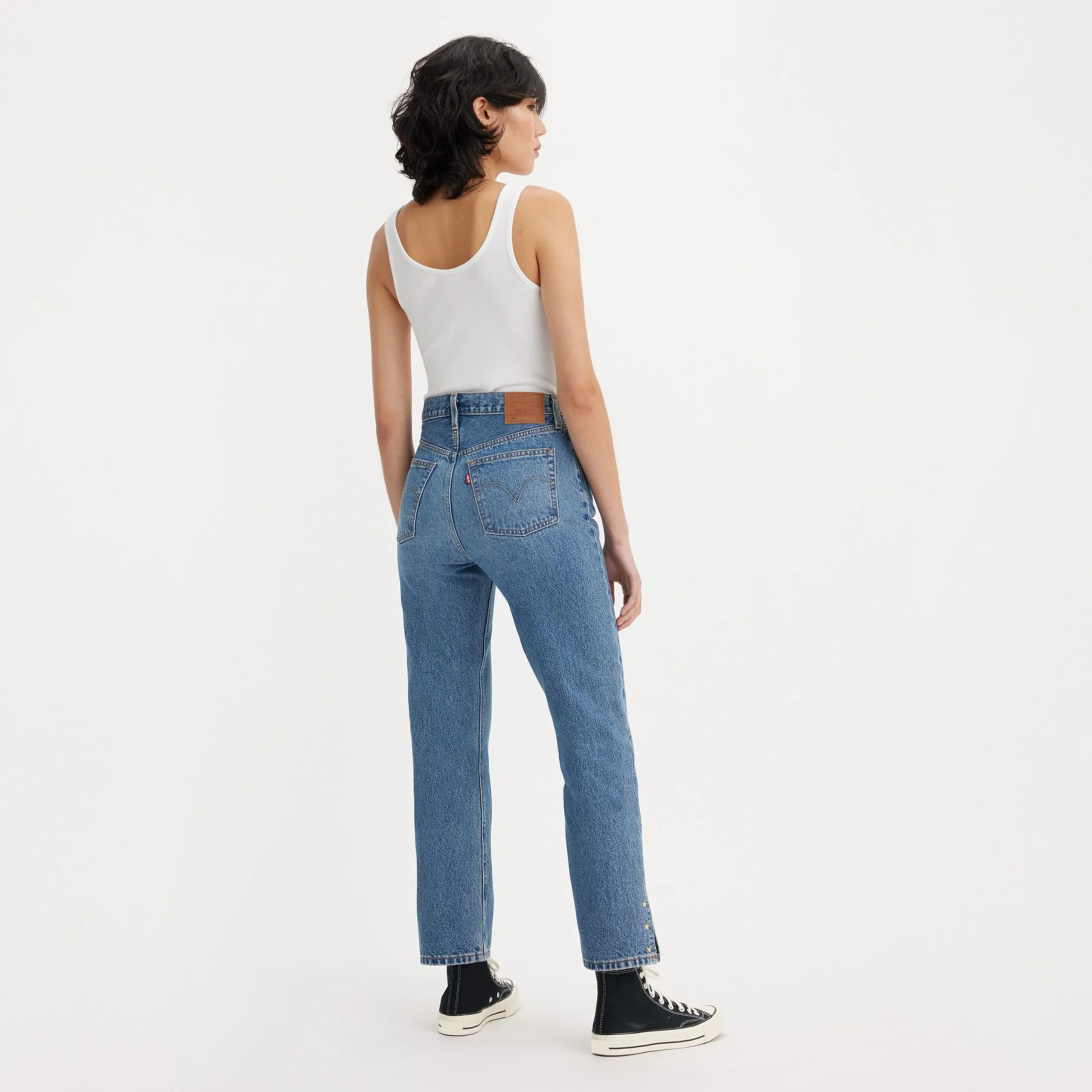 Levi's 501 Crop Jeans Donna, Indaco Seeped ADV, 34W / 30L - immagine 3