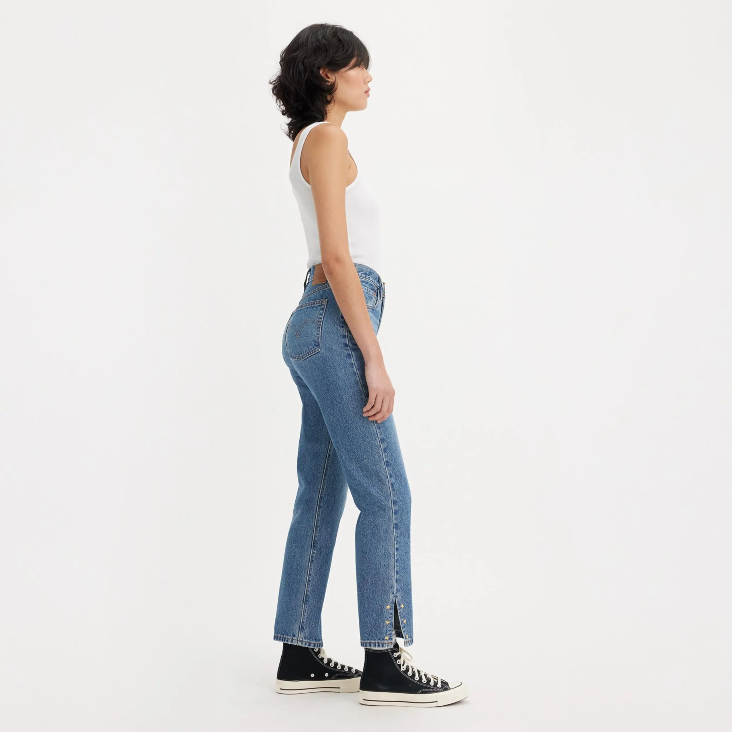 Levi's 501 Crop Jeans Donna, Indaco Seeped ADV, 36W / 34L - immagine 7