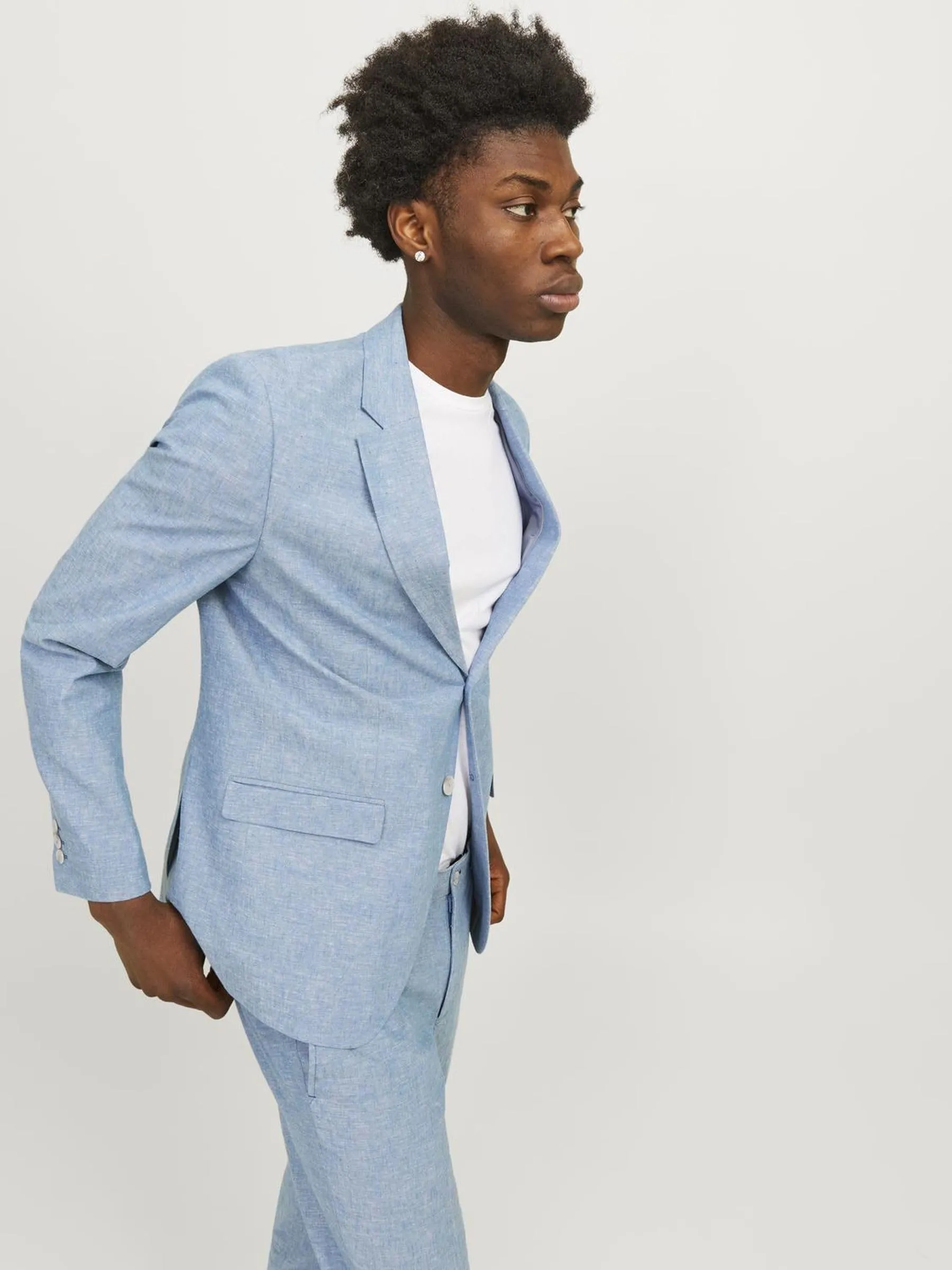 Jack & Jones Jprriviera Linen Suit Slim Fit - Troposphere, Size 66 - immagine 7
