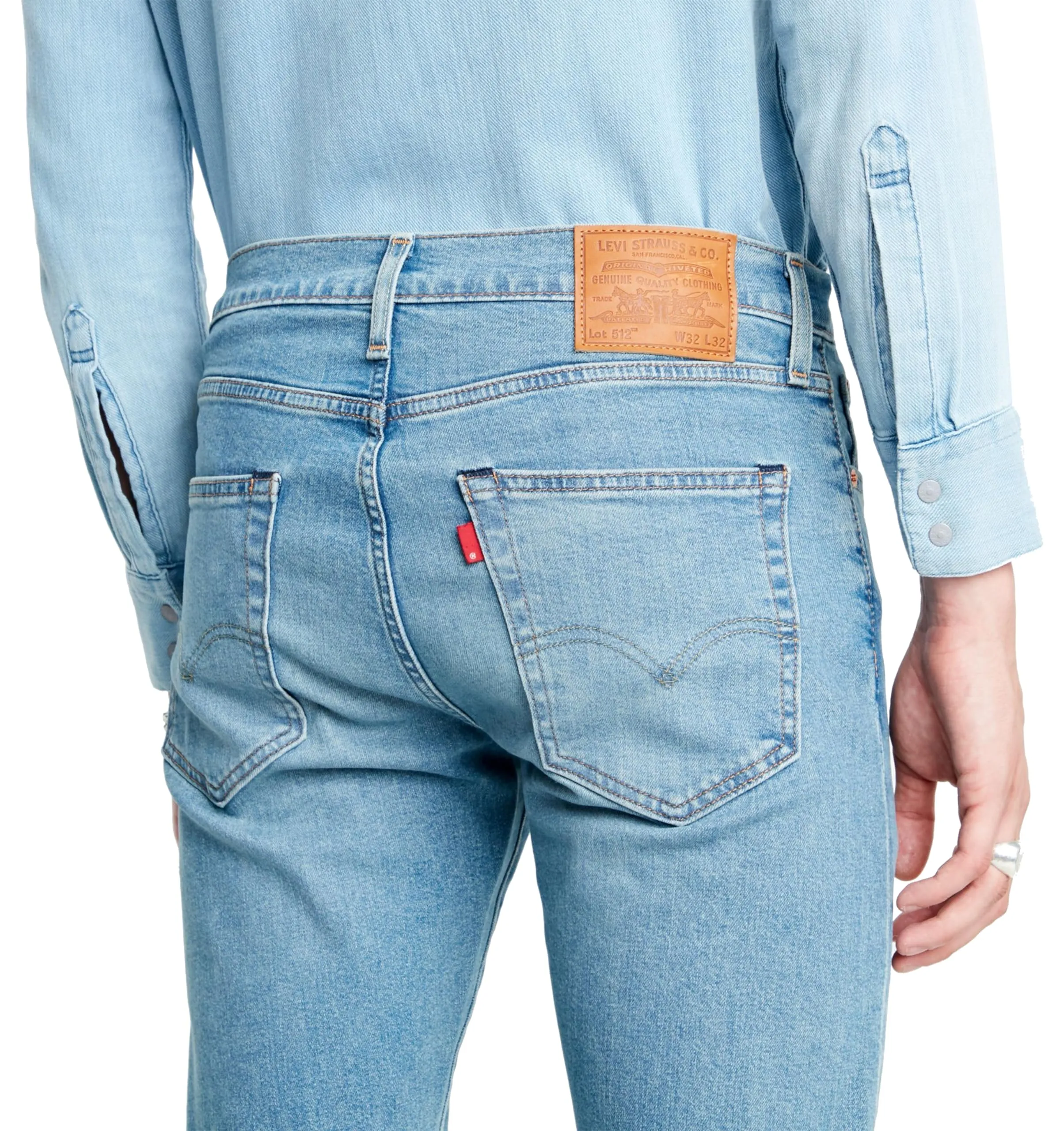 Levi's 512 Slim Taper Jeans, Blu, 34W / 30L - immagine 3