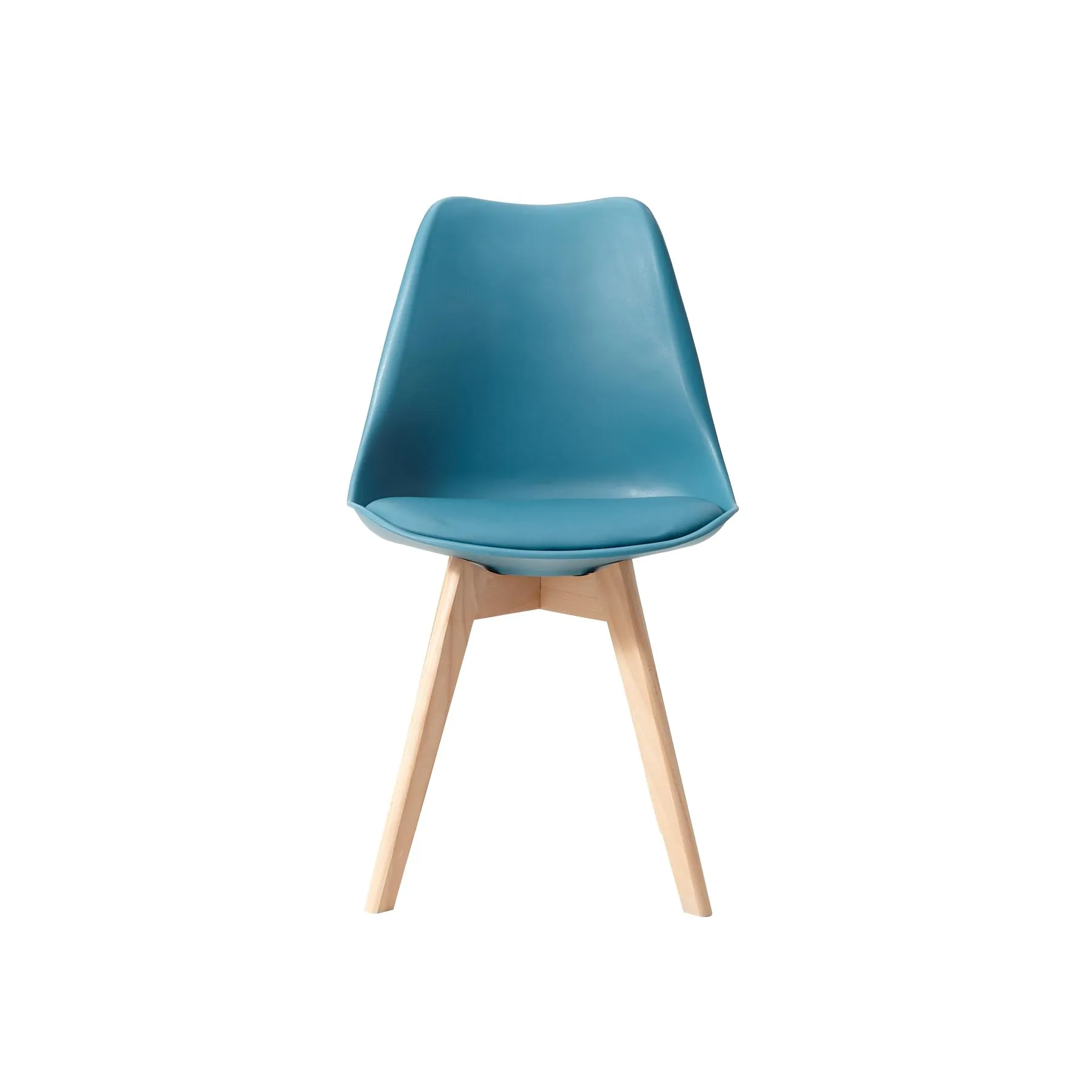 GrandCA HOME Set di 4 Sedie Imbottite con Gambe in Legno di Faggio, Verde Inchiostro - immagine 7