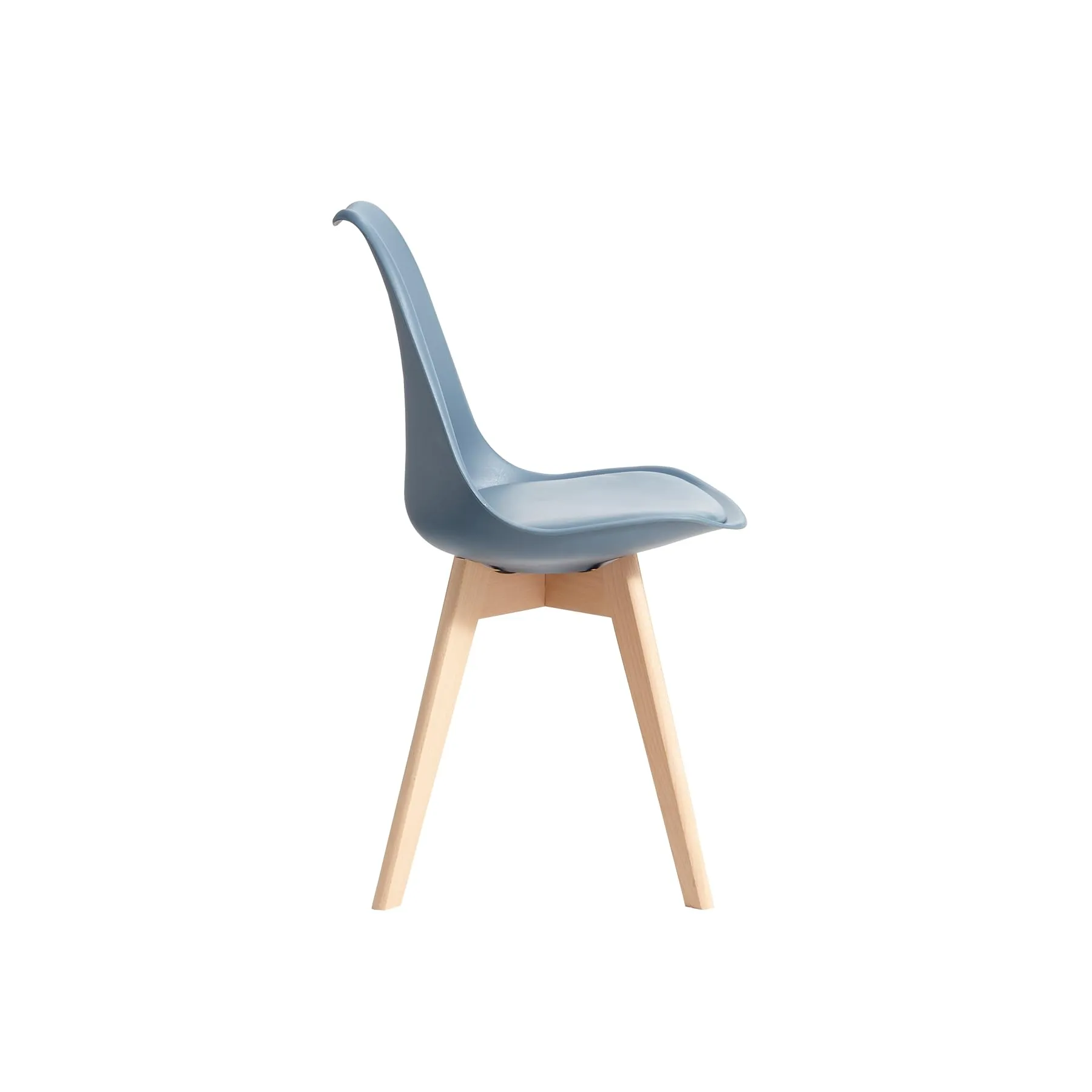 GrandCA HOME Set di 6 Sedie Imbottite per Sala da Pranzo in Legno di Faggio, Blu Navy - immagine 8
