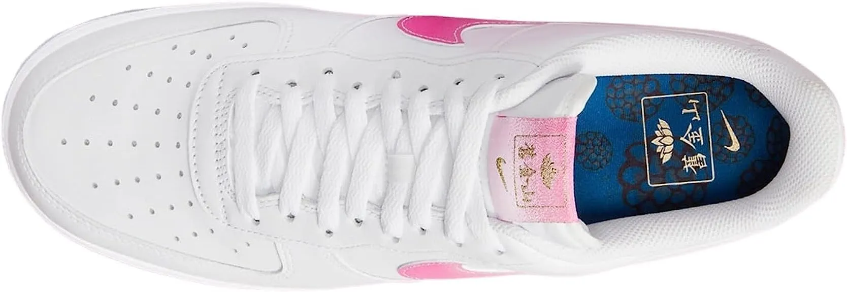 Nike Air Force 1 '07 Premium Carhartt WIP Bianco/Rosa Lotus-Oro Giallo - immagine 4