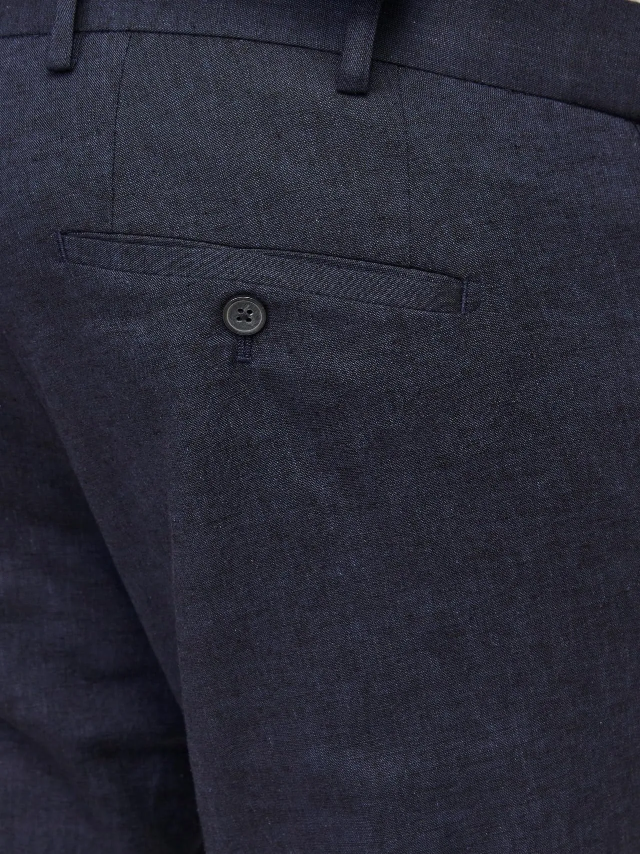 Jack & Jones JPRRIVIERA Linen Suit Slim Fit, Dark Navy, 60 - immagine 6