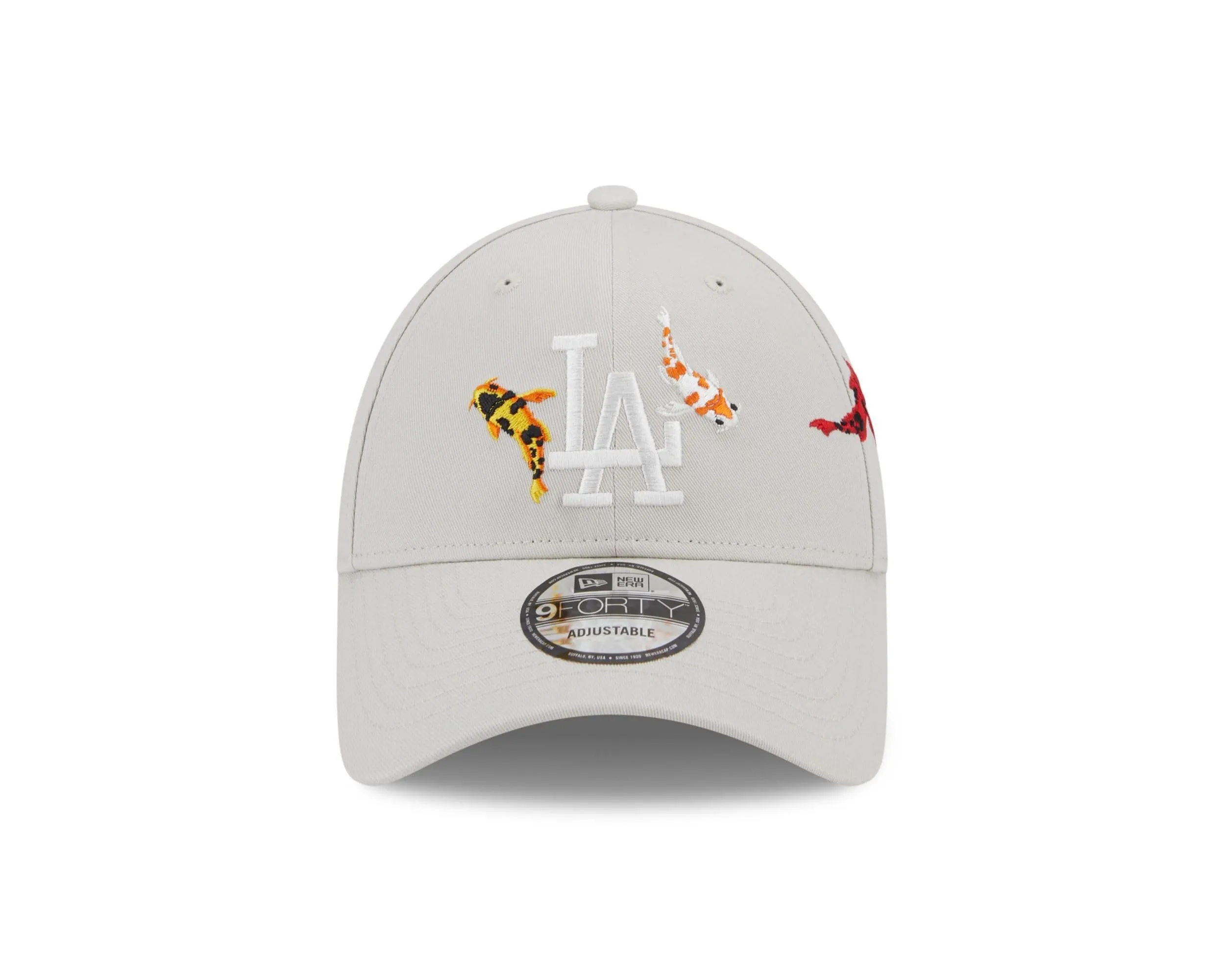 New Era Los Angeles Dodgers MLB 9Forty Baseball Cap LA-Logo Koi Fisch Beige - One Size - immagine 2