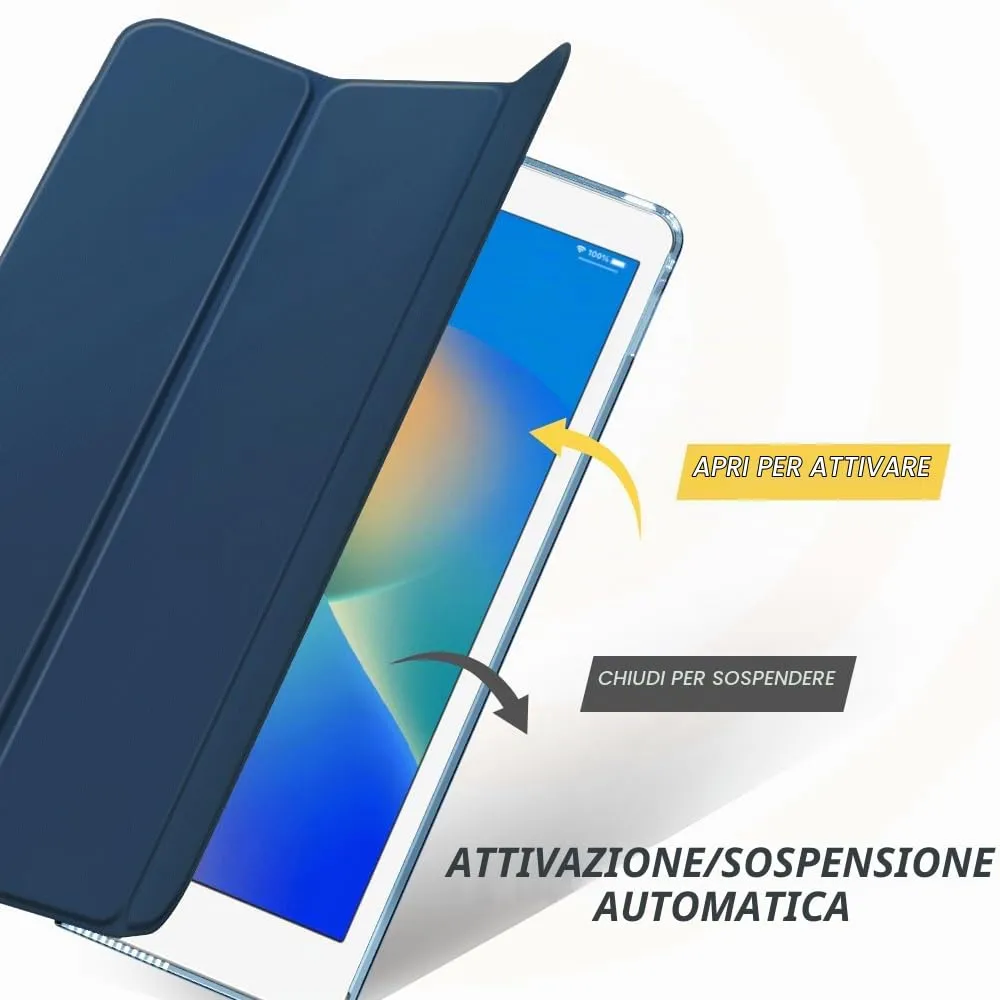 MoKo Cover for iPad 9th/8th/7th Gen 10.2" (2021/2020/2019), Blu Mare Scuro - immagine 5
