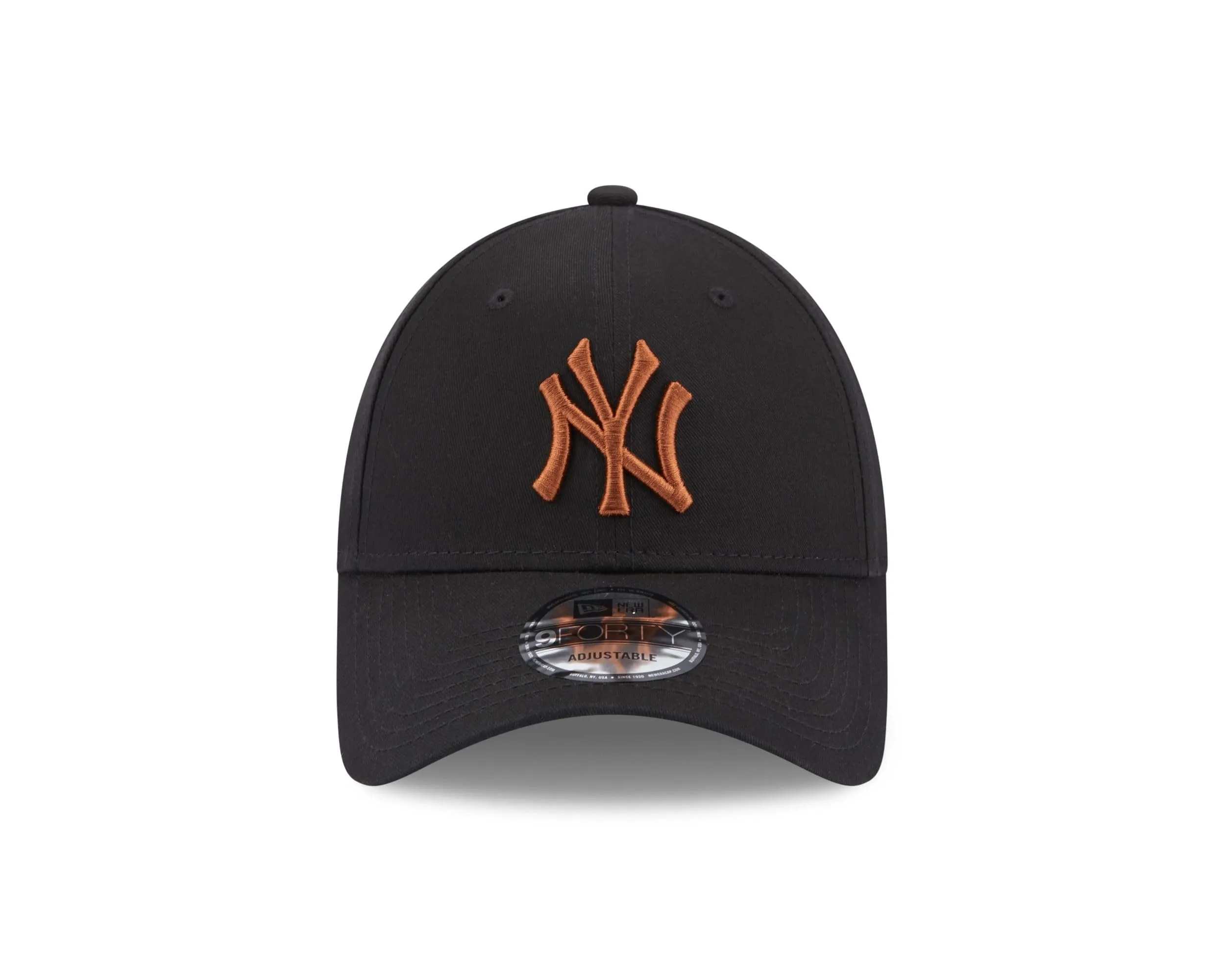 New Era MLB New York Yankees Baseball Strapback Cap NY-Logo Black Brown - One Size - immagine 2