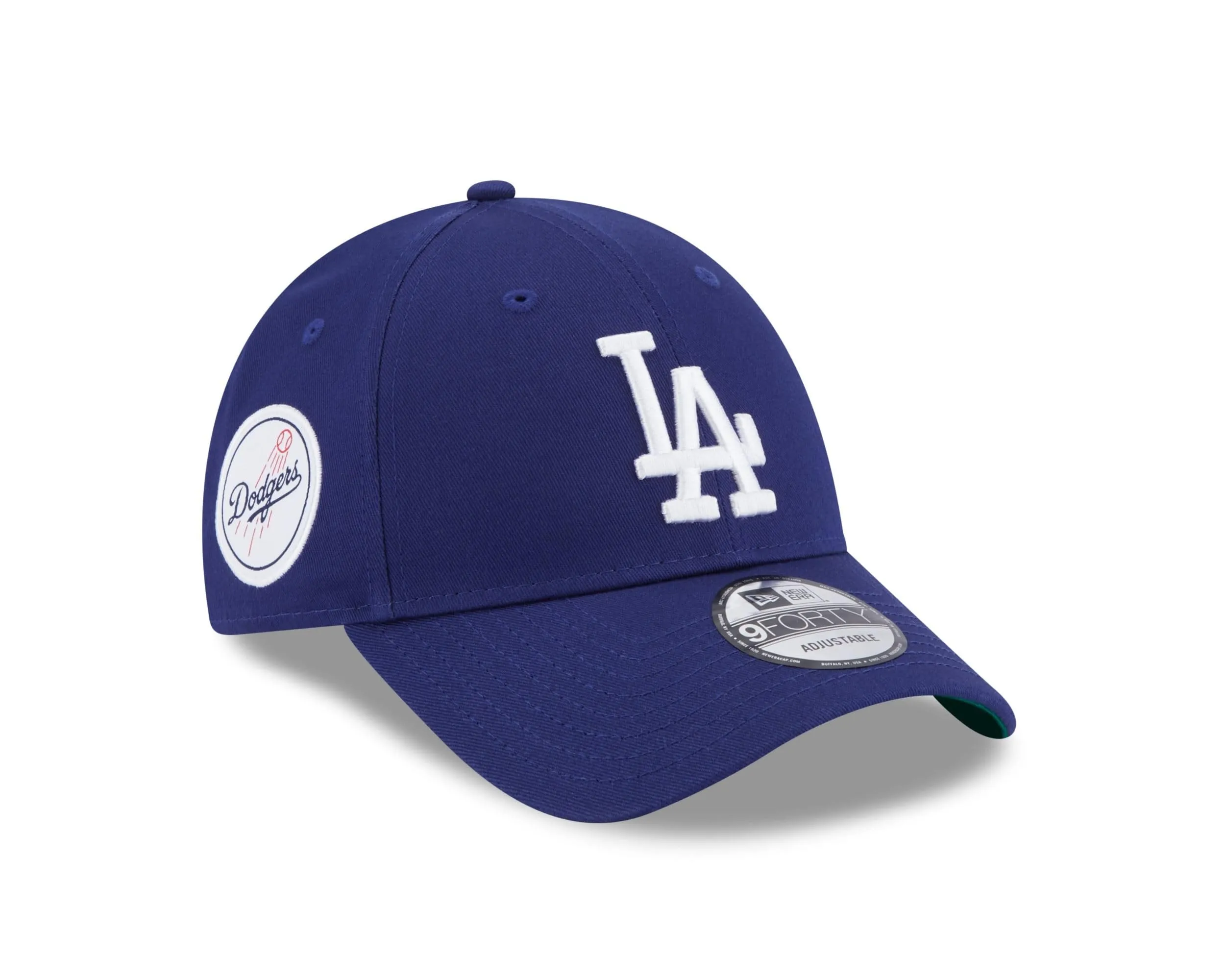New Era MLB 9Forty Los Angeles Dodgers Teampatch LA-Logo Adjustable Cap Blue - One Size - immagine 1