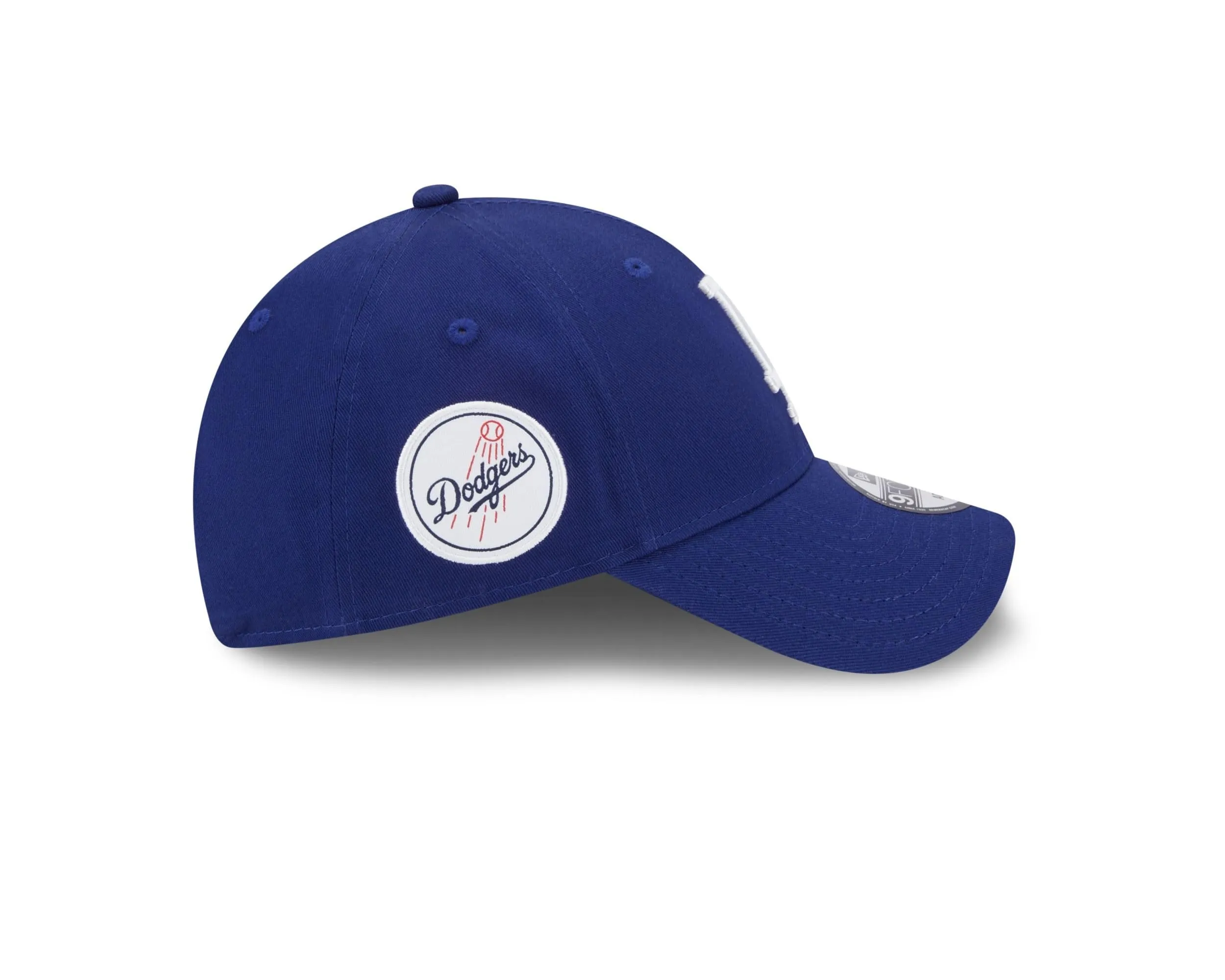 New Era MLB 9Forty Los Angeles Dodgers Teampatch LA-Logo Adjustable Cap Blue - One Size - immagine 6