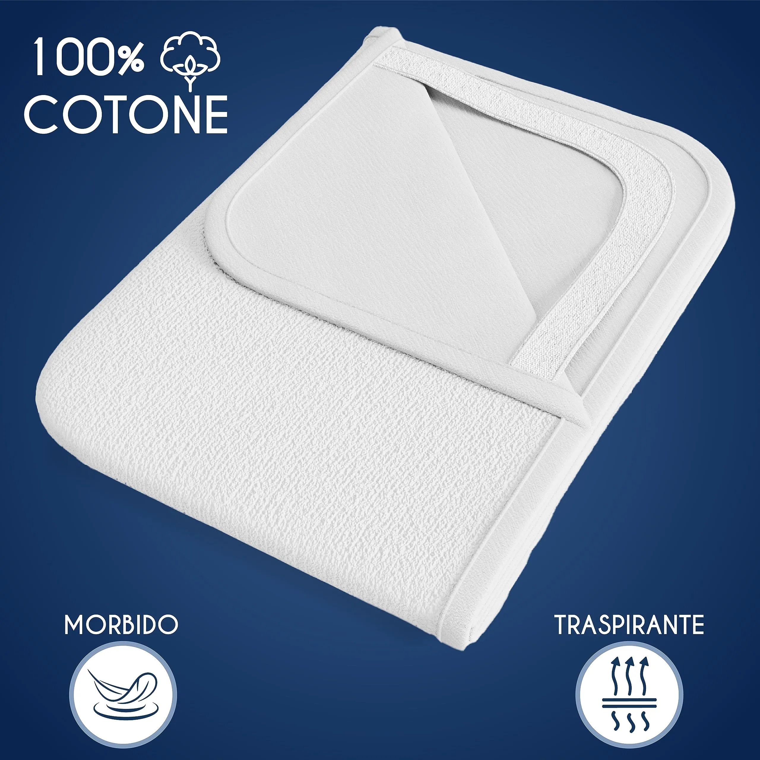 Dreamzie Coprimaterasso Lettino Impermeabile 80x160cm - Set da 2 - immagine 5