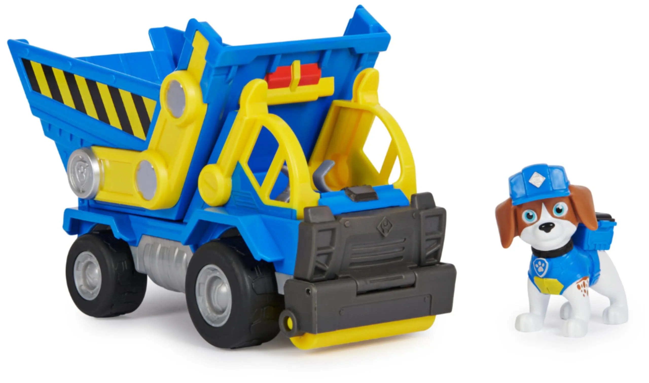 Rubble & Crew Veicolo da Lavoro di Wheeler, Camion Ribaltabile con Personaggio da Collezione - immagine 1