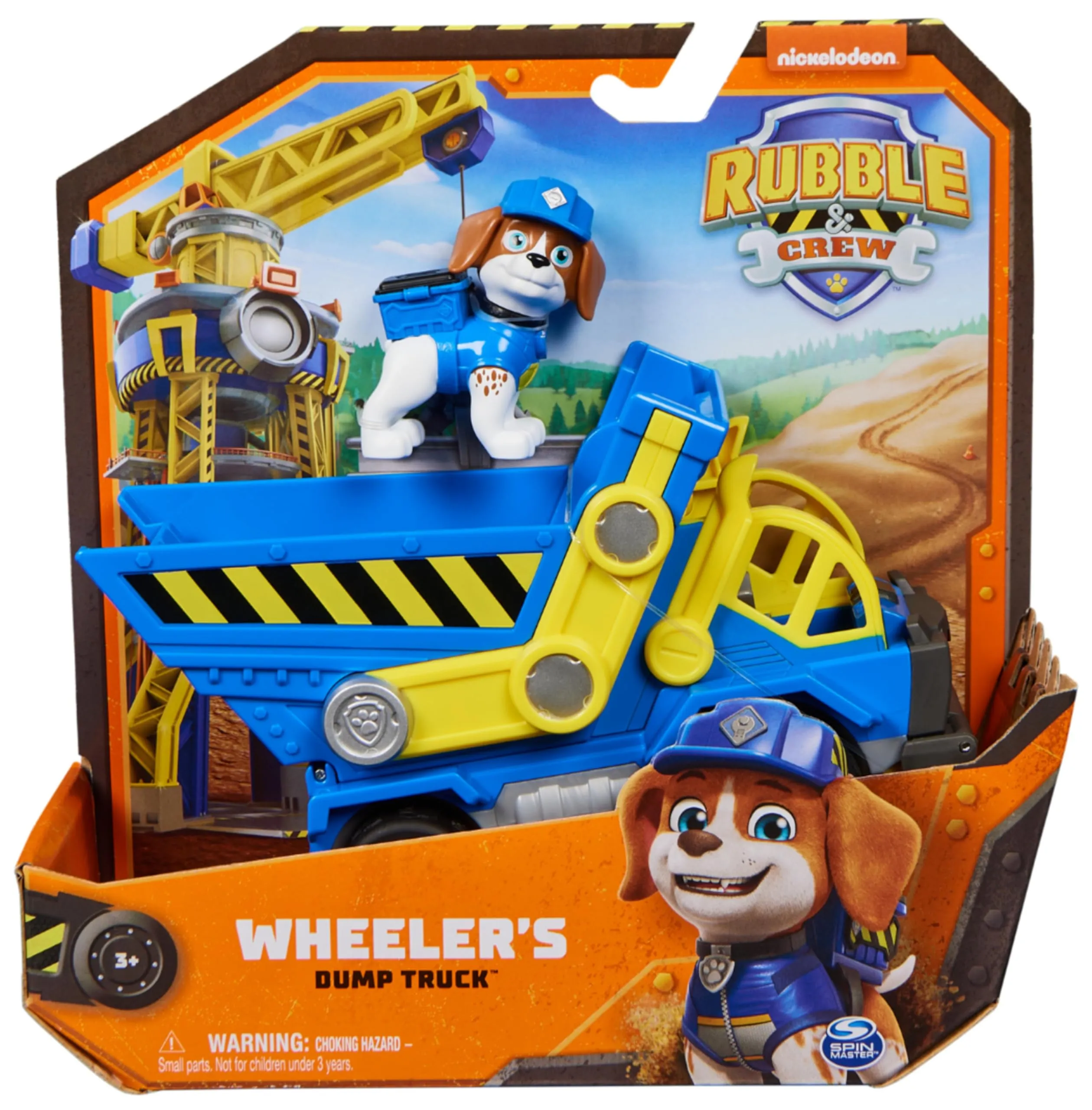 Rubble & Crew Veicolo da Lavoro di Wheeler, Camion Ribaltabile con Personaggio da Collezione - immagine 7