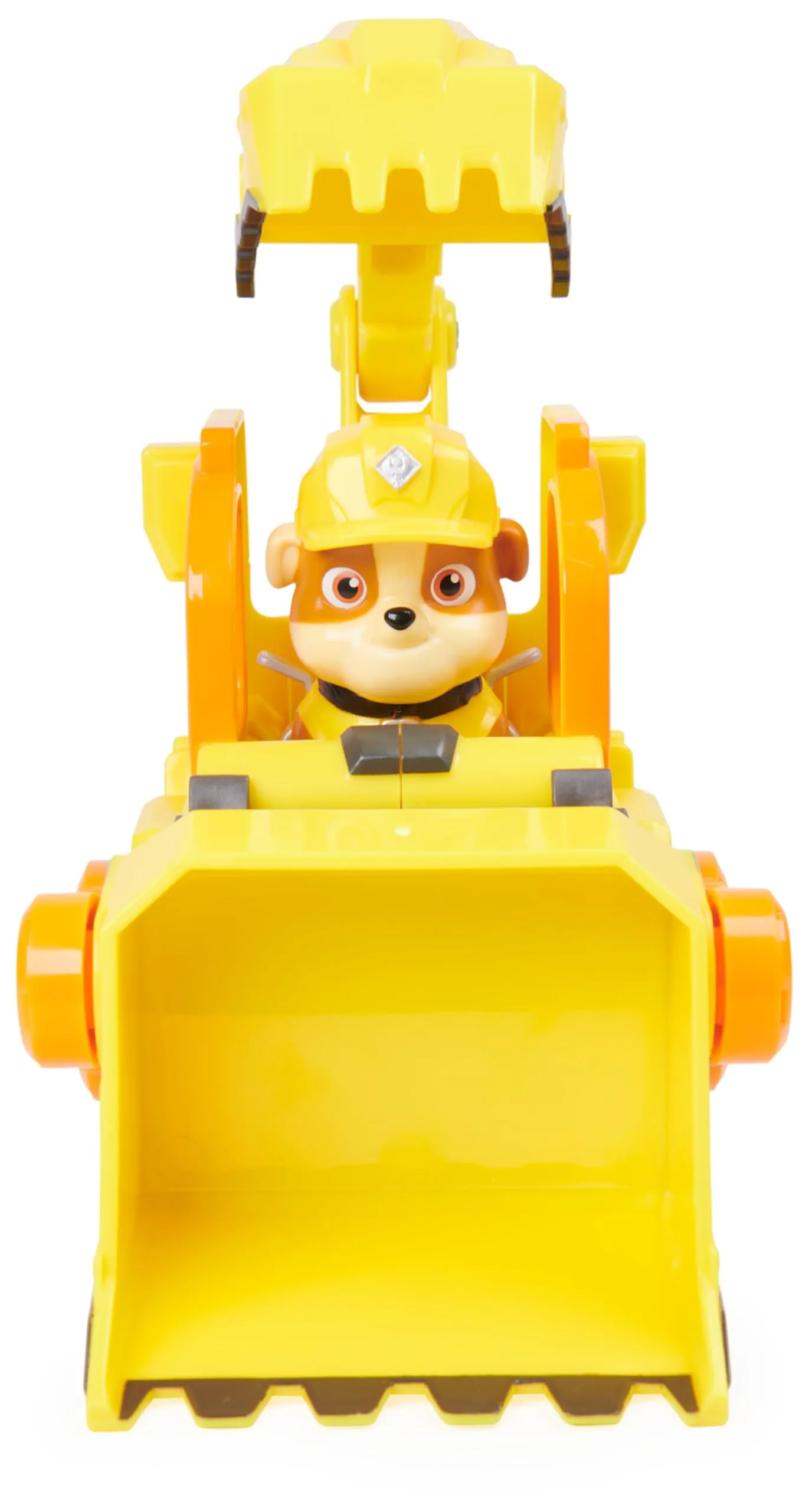 Rubble & Crew Veicolo da lavoro di Rubble, Bulldozer giocattolo con personaggio - immagine 8