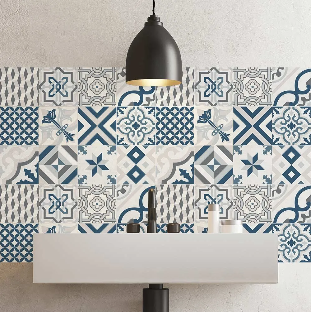 RE-COVERTILES Adesivi Piastrelle in PVC Animalier 24 Pz 10x10 cm PS00083 - immagine 1