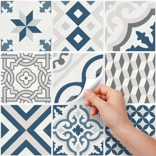 RE-COVERTILES Adesivi Piastrelle in PVC Animalier 24 Pz 10x10 cm PS00083 - immagine 2