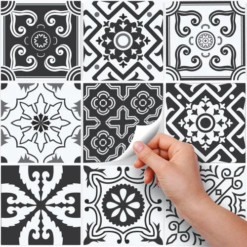 RE-COVERTILES Adesivi Piastrelle in PVC per Cucina e Bagno, 12 Pz 15x15 cm, PS00008 - immagine 2