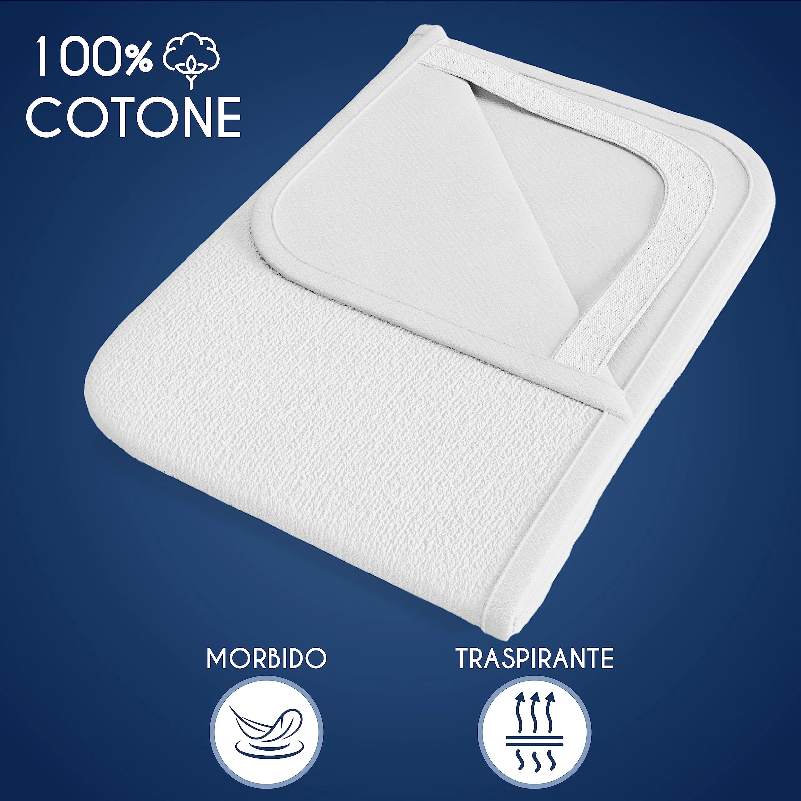 Dreamzie Coprimaterasso Impermeabile 140x190cm, Set da 2 - immagine 5