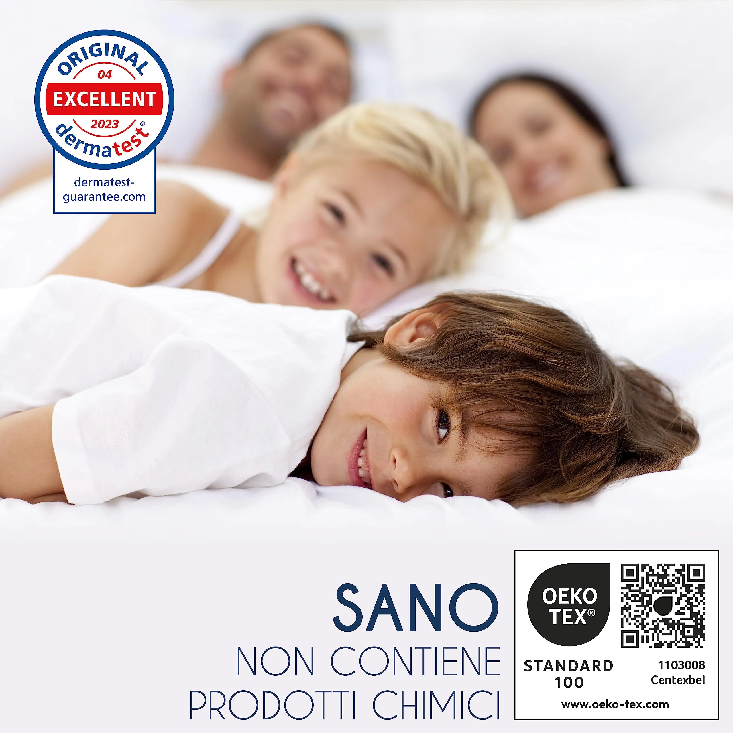 Dreamzie Coprimaterasso Impermeabile 140x190cm, Set da 2 - immagine 6
