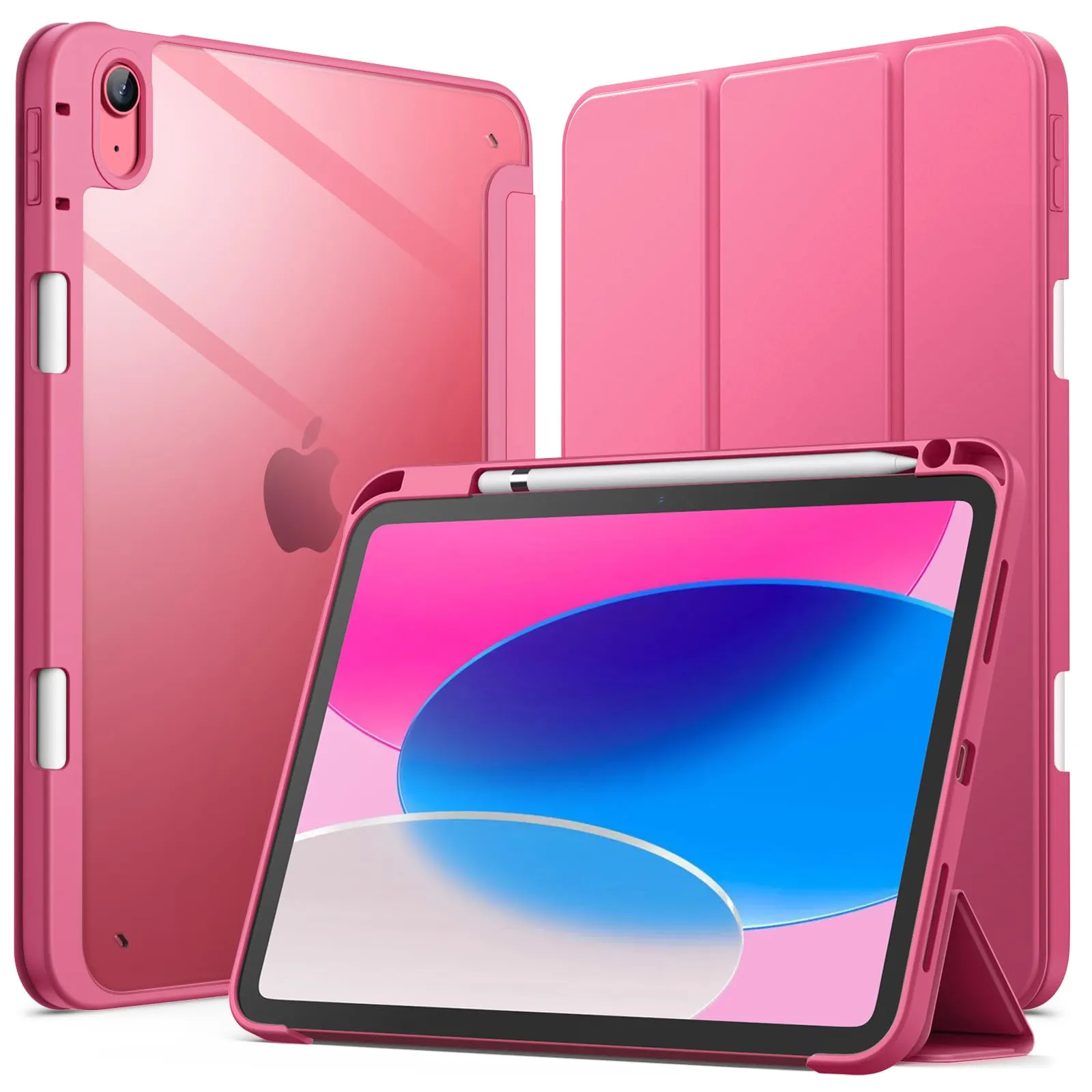 JETech Custodia per iPad 11ª/10ª Gen (A16), Rosa - immagine 1