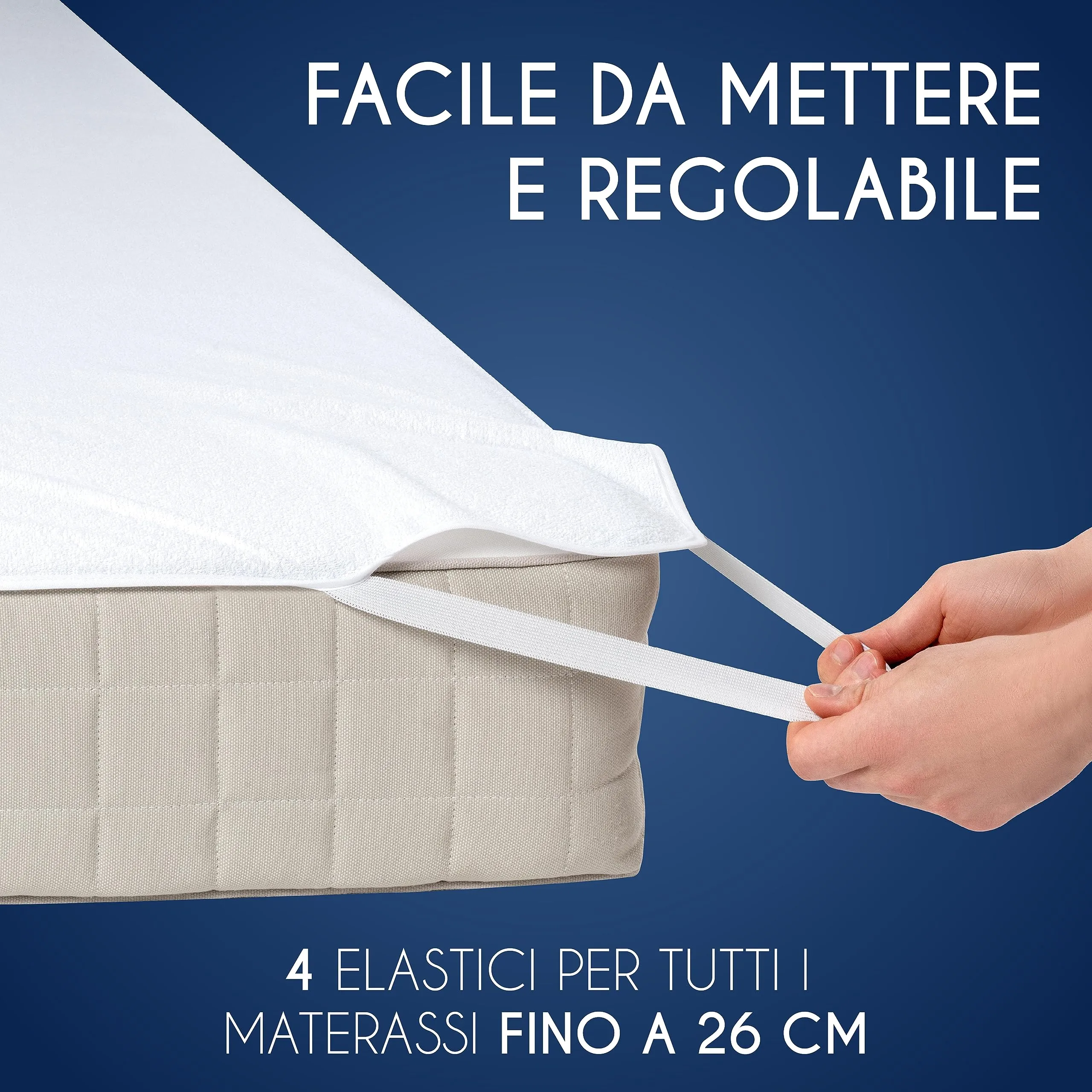 Dreamzie Coprimaterasso Singolo Impermeabile, 100x200cm, Set da 2 - immagine 4