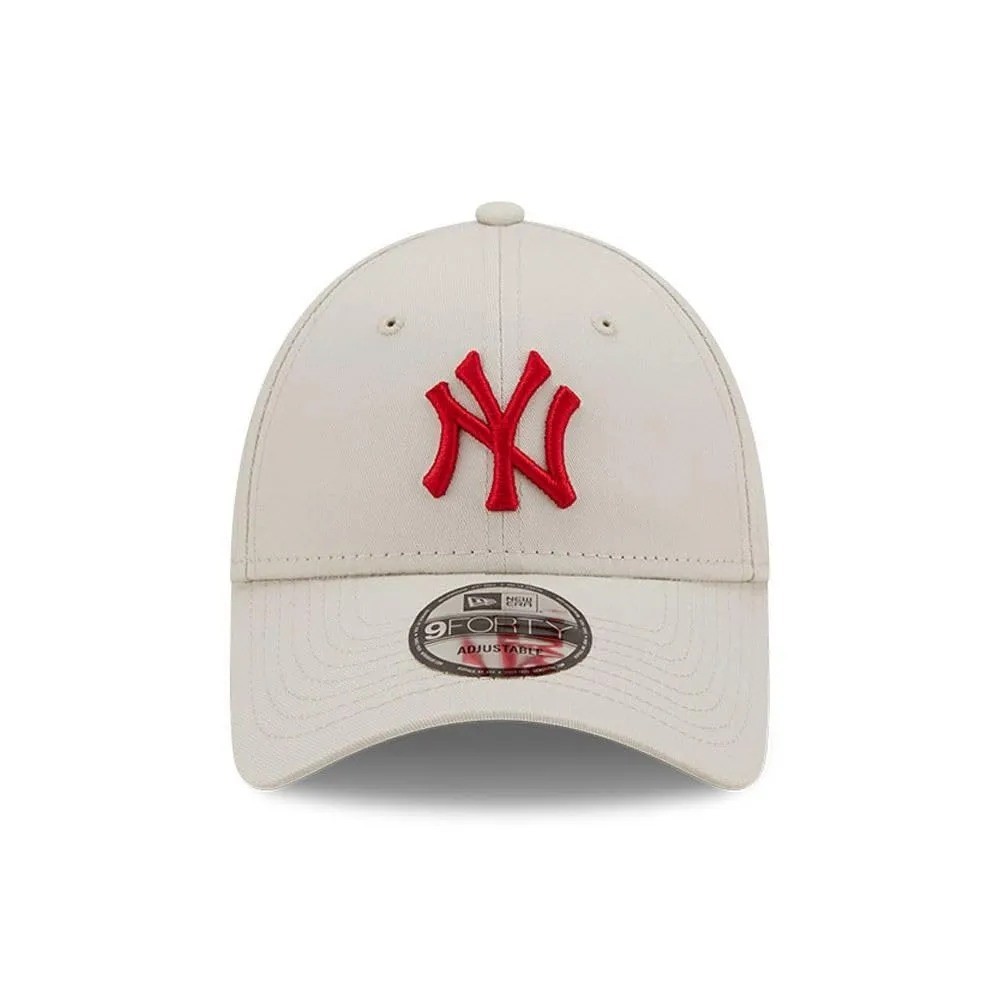 New Era York Yankees MLB 9Forty Strapback Cap - Beige - One Size - immagine 2