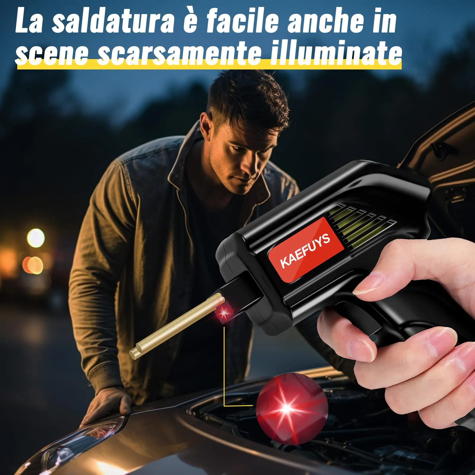 KAEFUYS Saldatrice per Plastica 170W 220V con 805 Chiodi in 7 Forme - immagine 6
