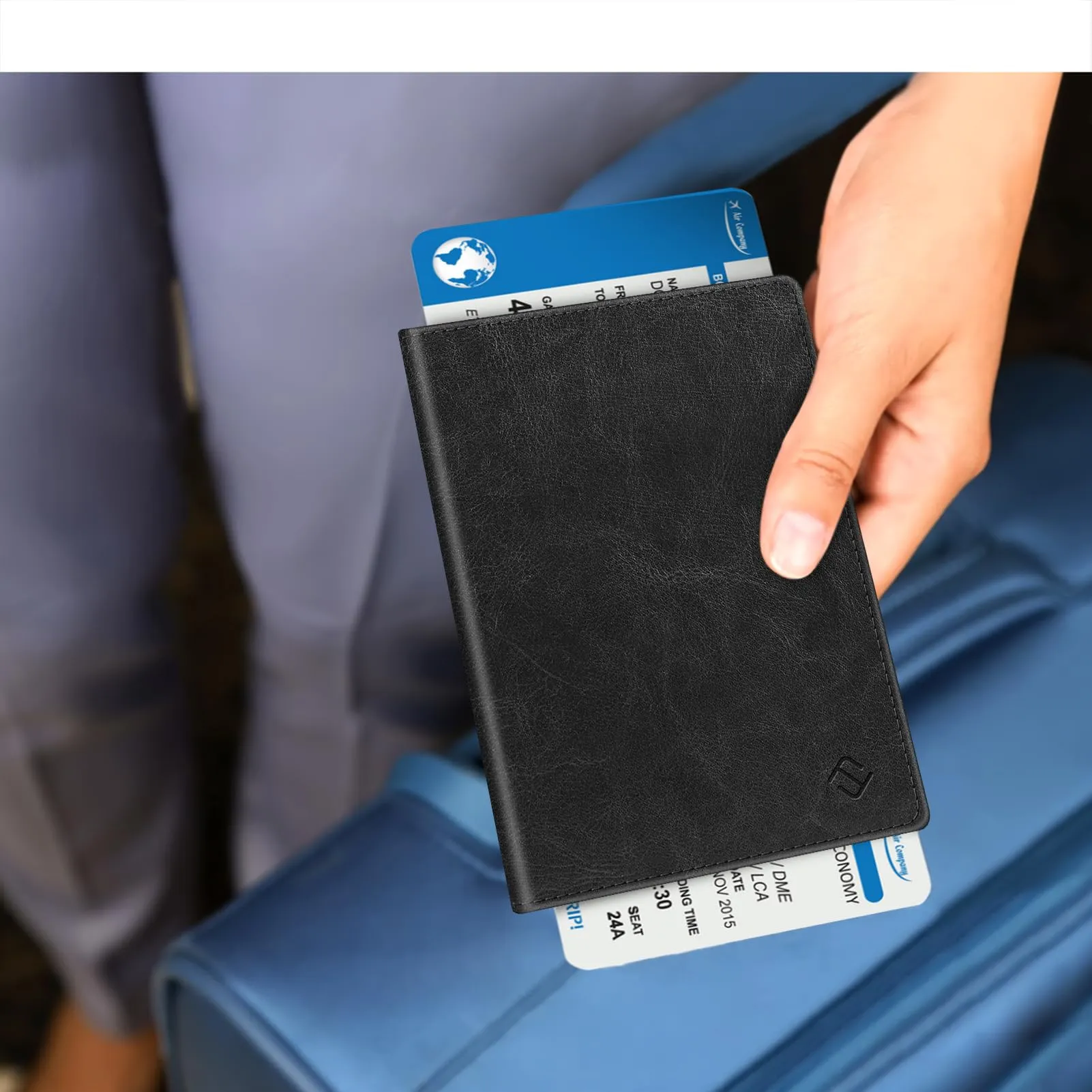 FINTIE Porta Passaporto Portafoglio con Protezione RFID - immagine 7